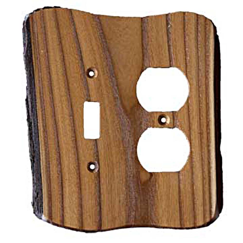 Sierra Lifestyles 682787 2 -Gang Specialty Size Russian Olive Wood Indoor Toggle/Duplex Wall Plate