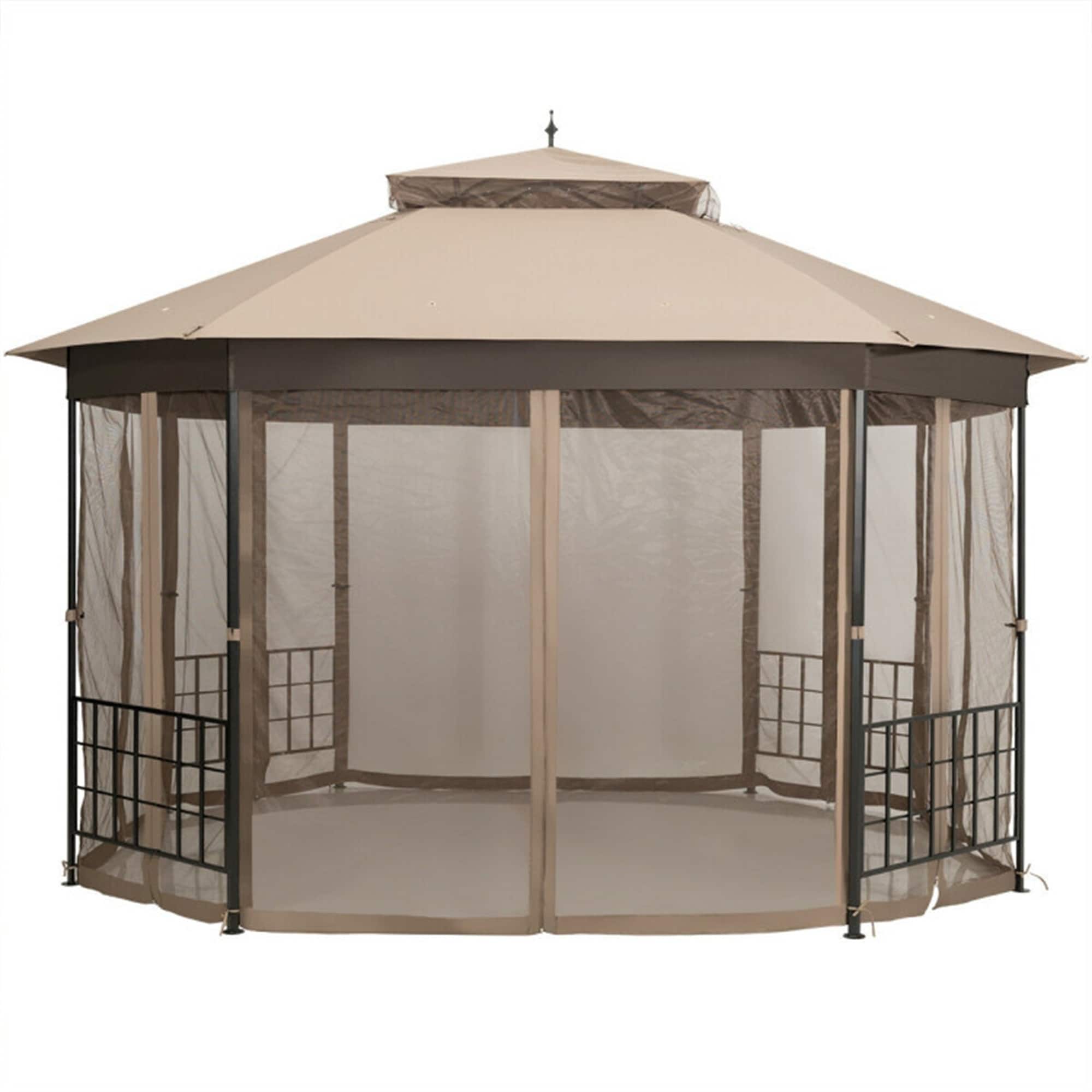 BABOOM BOM-523AORUST Wood-Resin-Gazebos - View #2