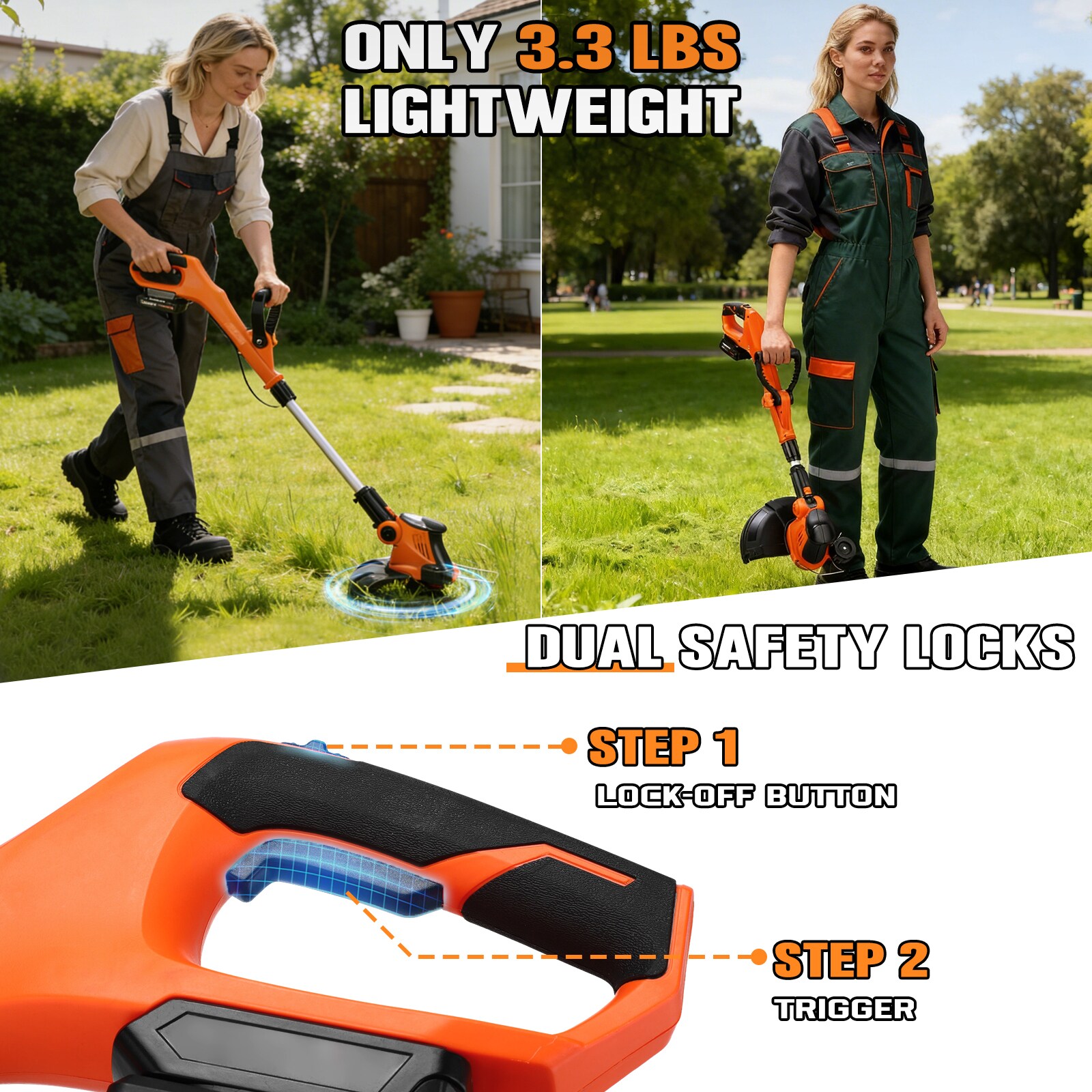 Unique Bargains S26022600UX8264 Cordless-String-Trimmers - View #5