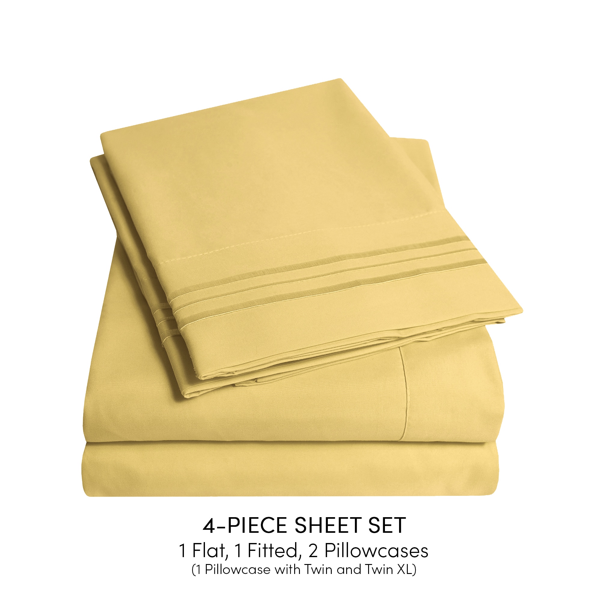 Sweet Home Collection LOW-4P-SH-CK-YEL Sheet-Sets - View #2