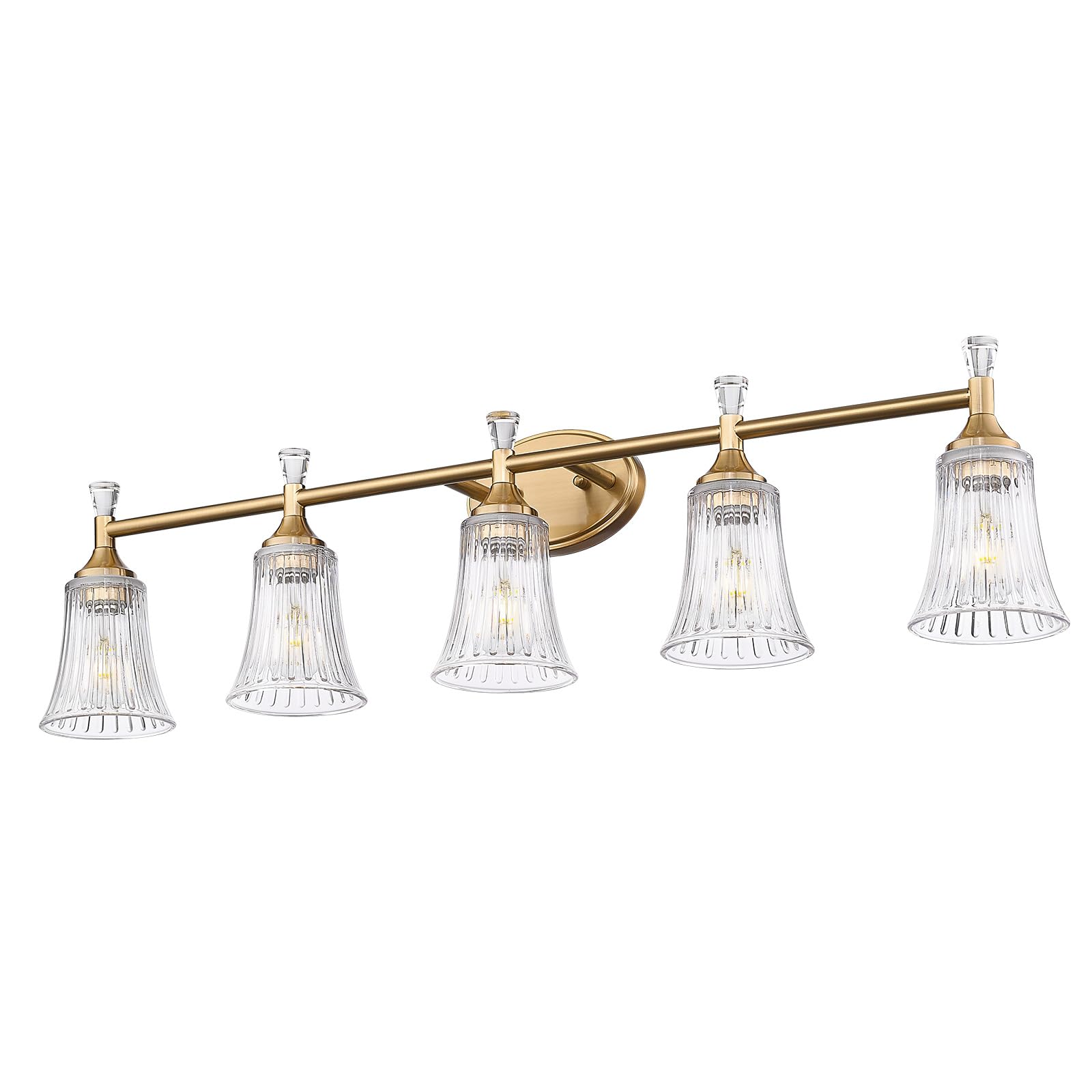 LTMATE LSZSL87B-5W BG JAZAVA 38.5-in 5 -Light Gold Modern/contemporary Vanity light