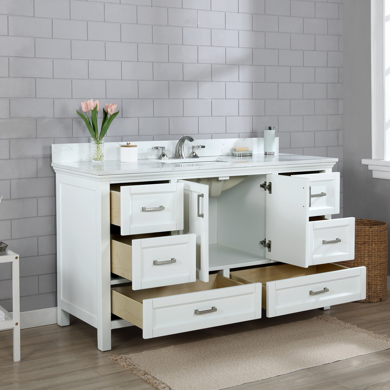 Altair 538060S-WH-AW-NM Bath-Vanity-Combo - View #7