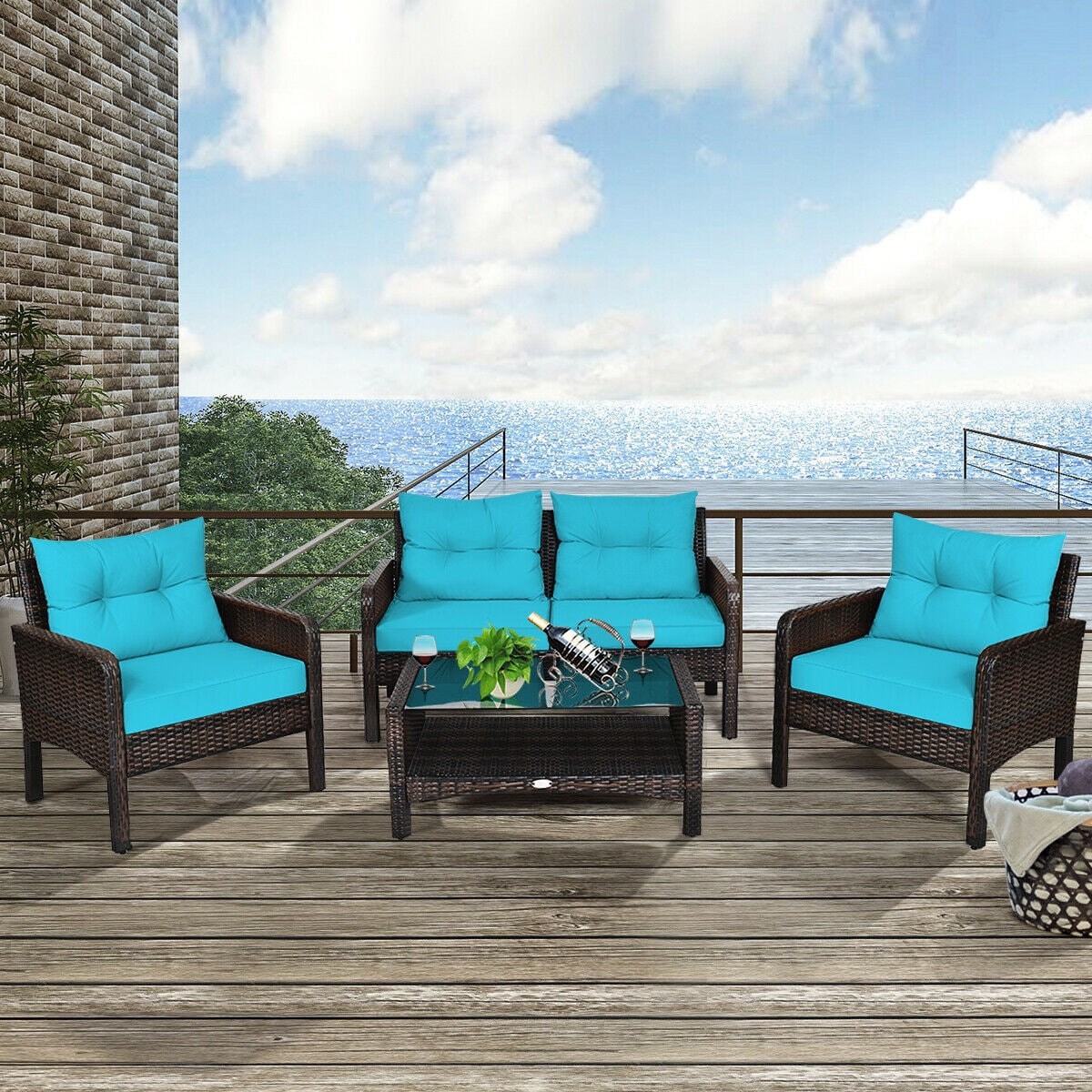 WELLFOR OUG68637ATU+ Patio-Conversation-Sets - View #6