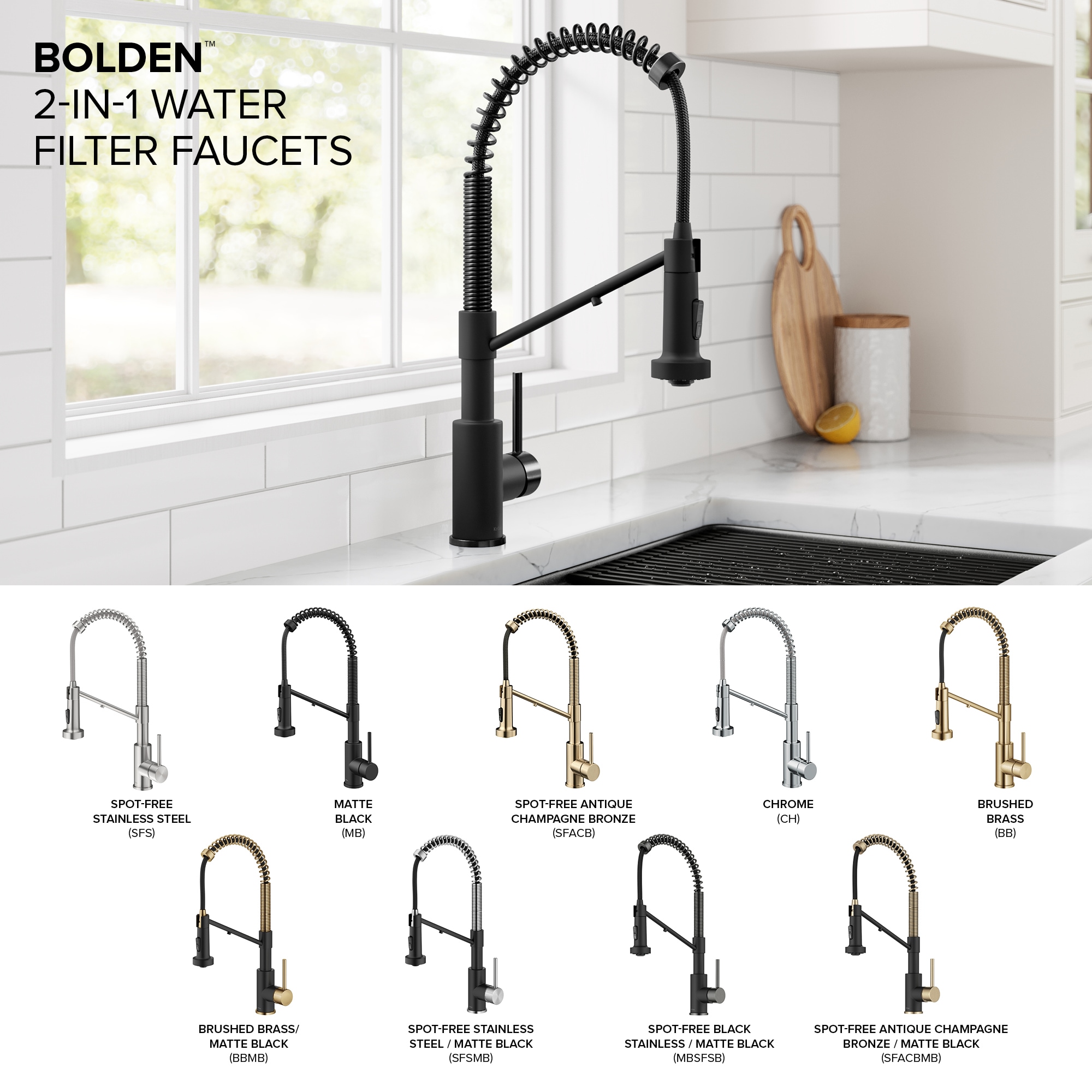 Kraus KFF-1610SFACBMB Kitchen-Faucets - View #15