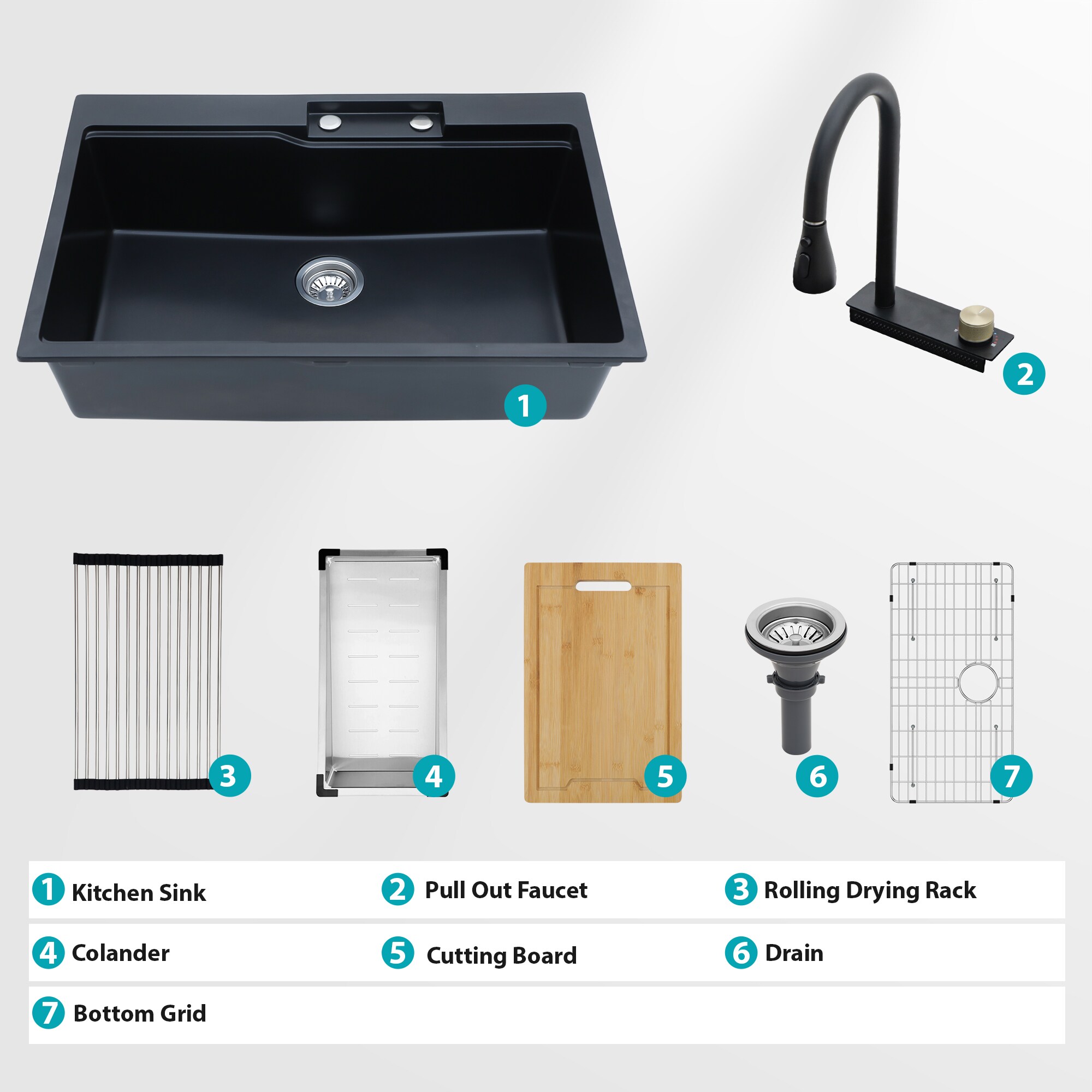 YERIVA DJGA262120 Kitchen-Sinks - View #4