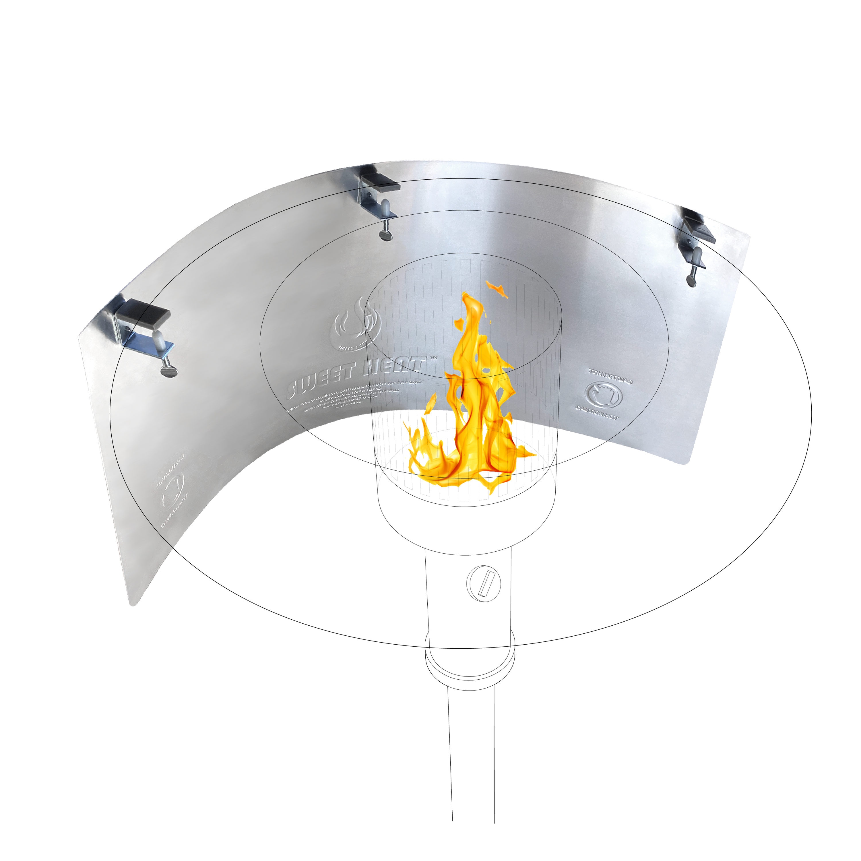Sweet Heat SH-OG-32X11 Patio-Heater-Mounts - View #6