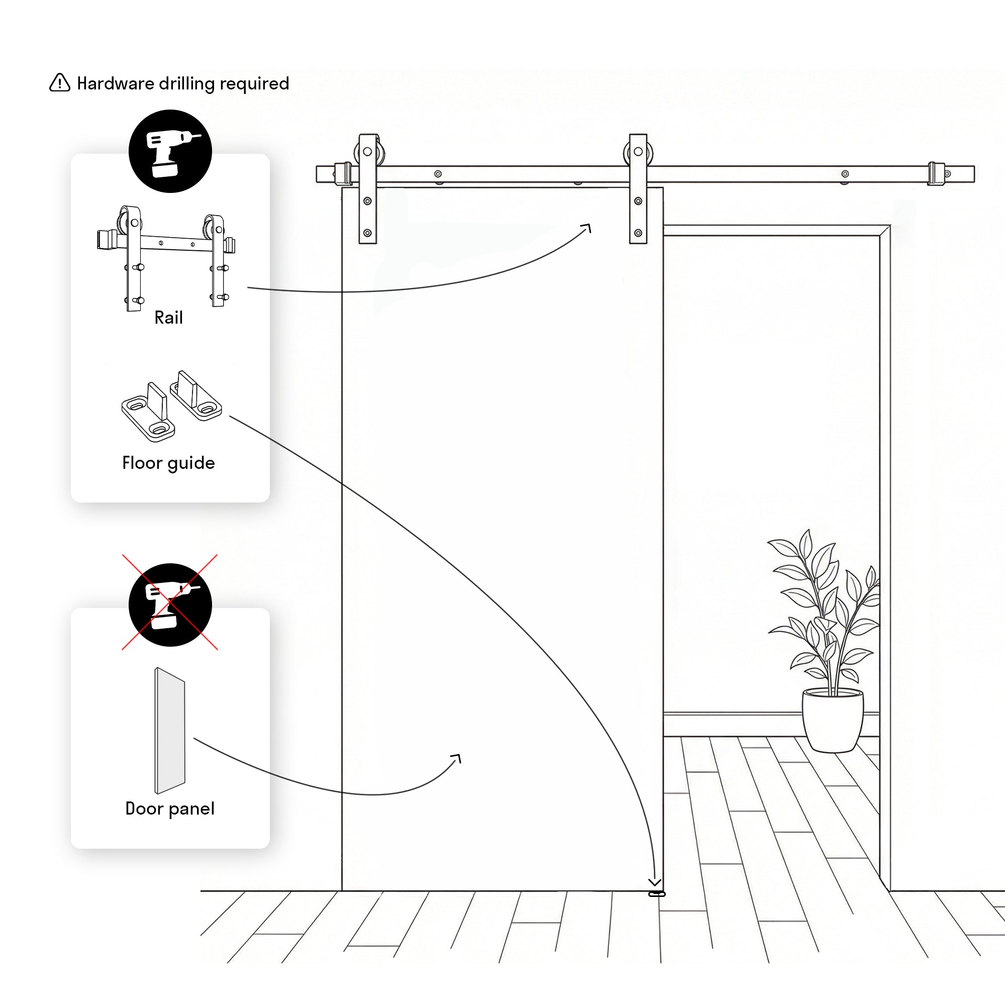 SARTODOORS SELECT2249BDBSN2884 Barn-Doors - View #3