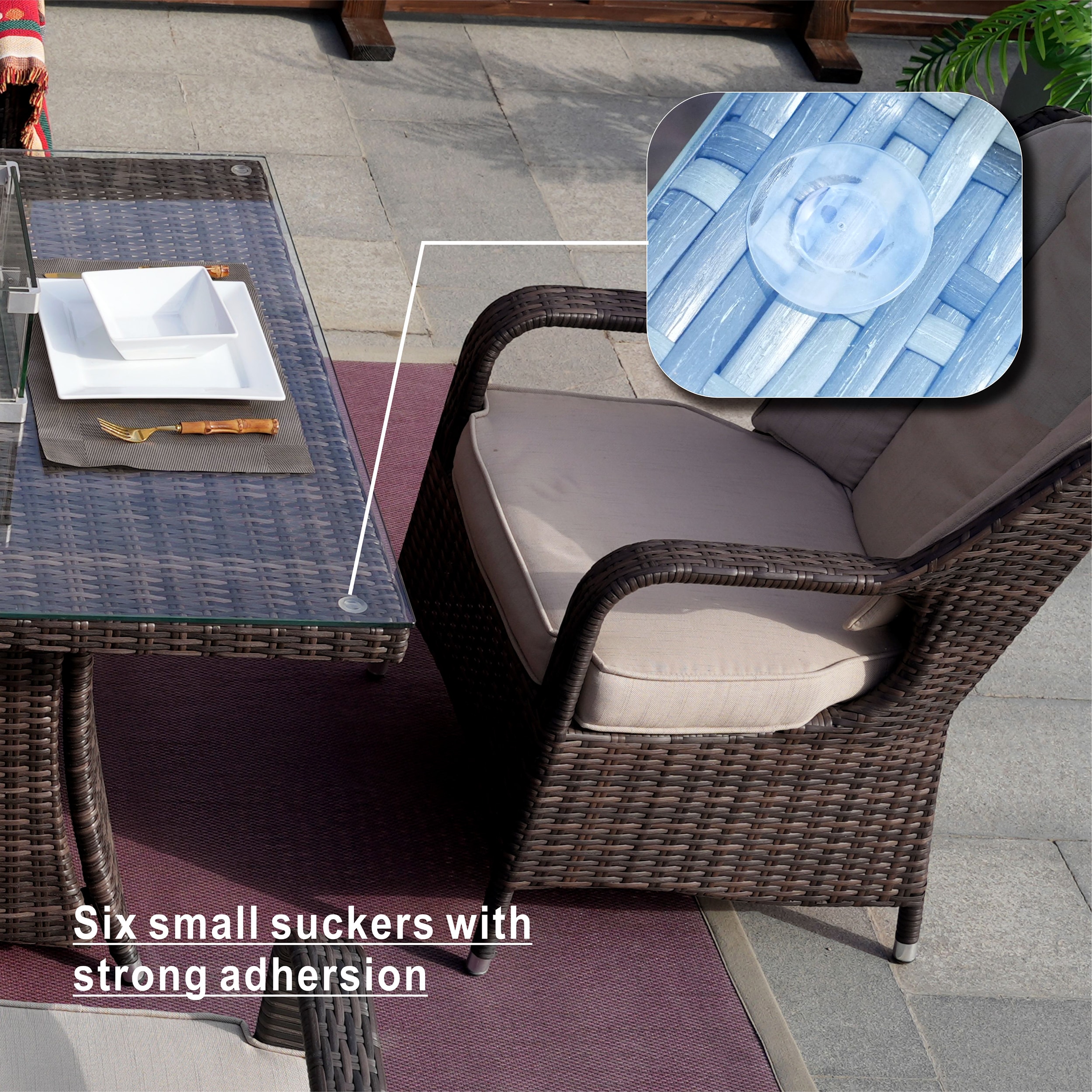 Moda Furnishings CMAG-1106-R Patio-Dining-Sets - View #7