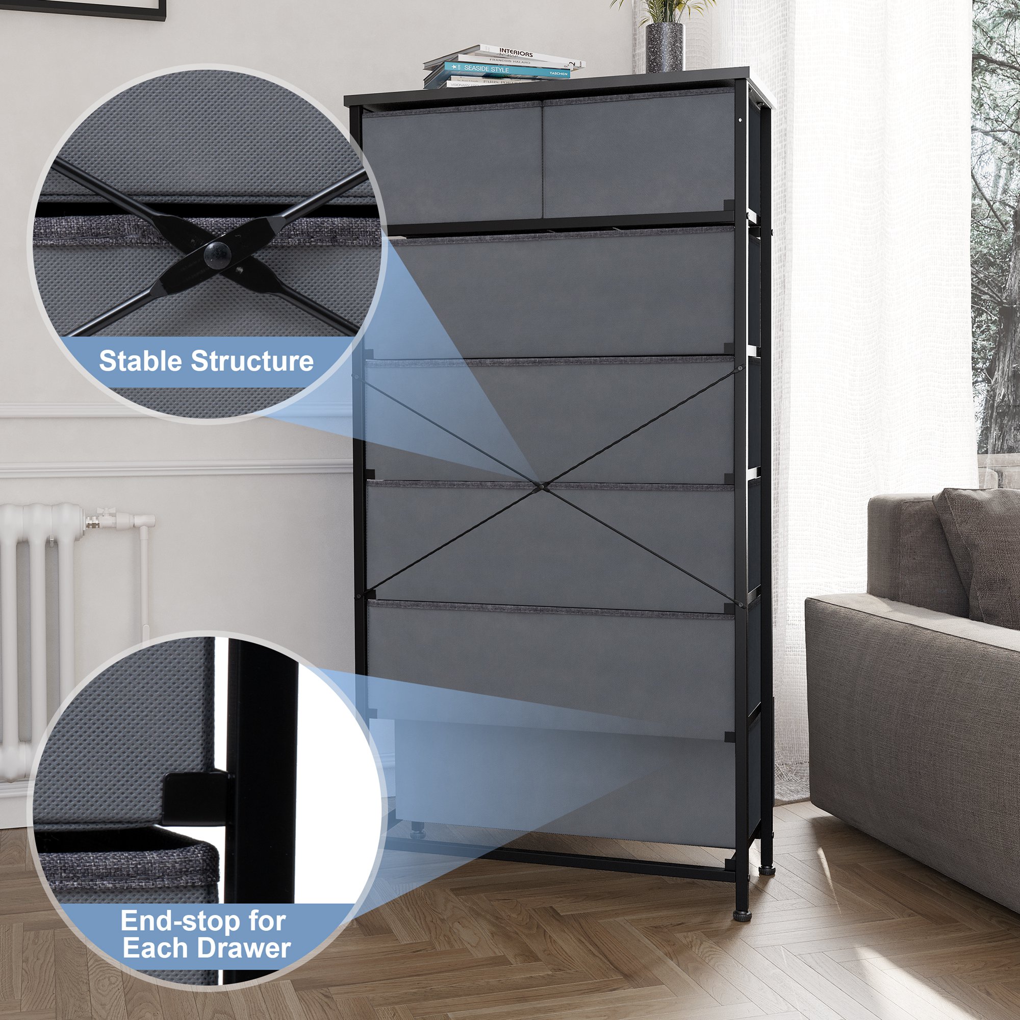 CloudFly CL-HD024GRY dressers - View #3