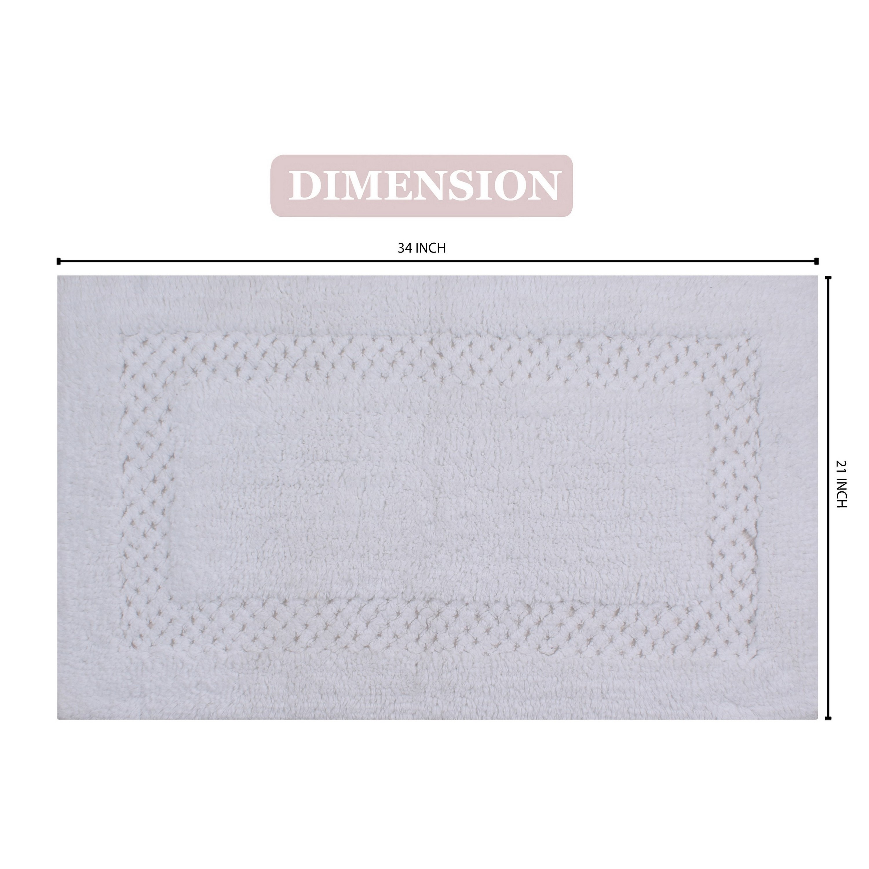 Home Weavers BCL2134WH Bath-Rugs - View #2