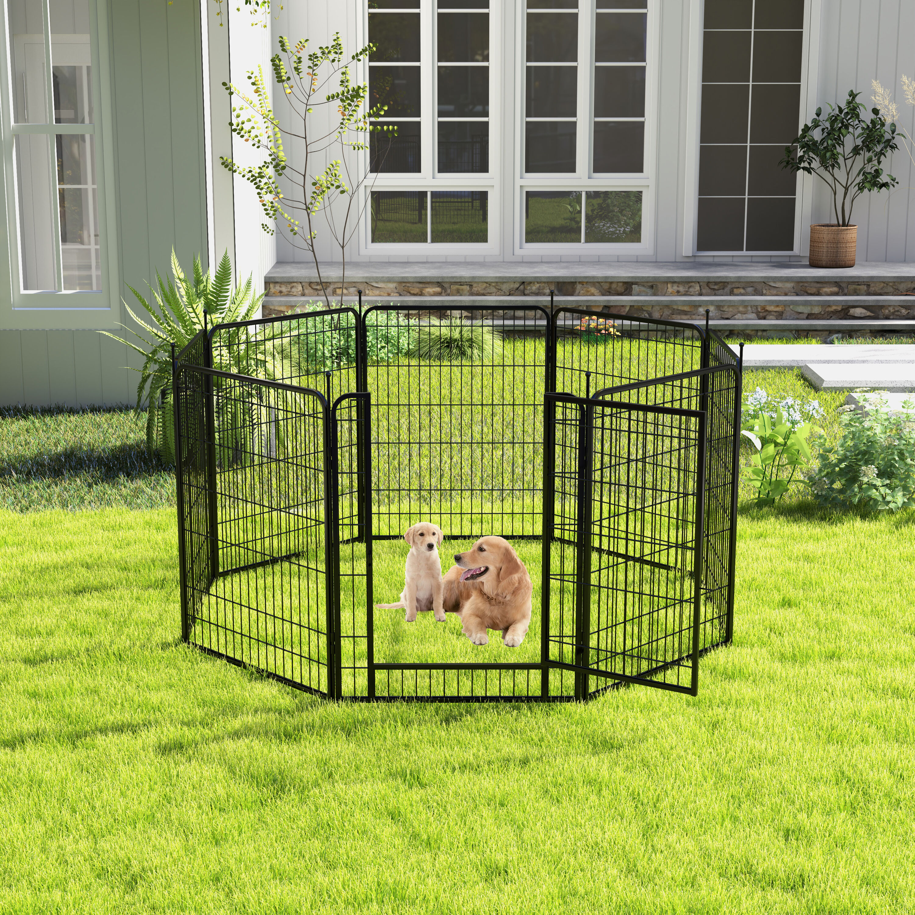 Siavonce YH-ZX-OB-GZ032BL Dog-Pens - Thumbnail View #2