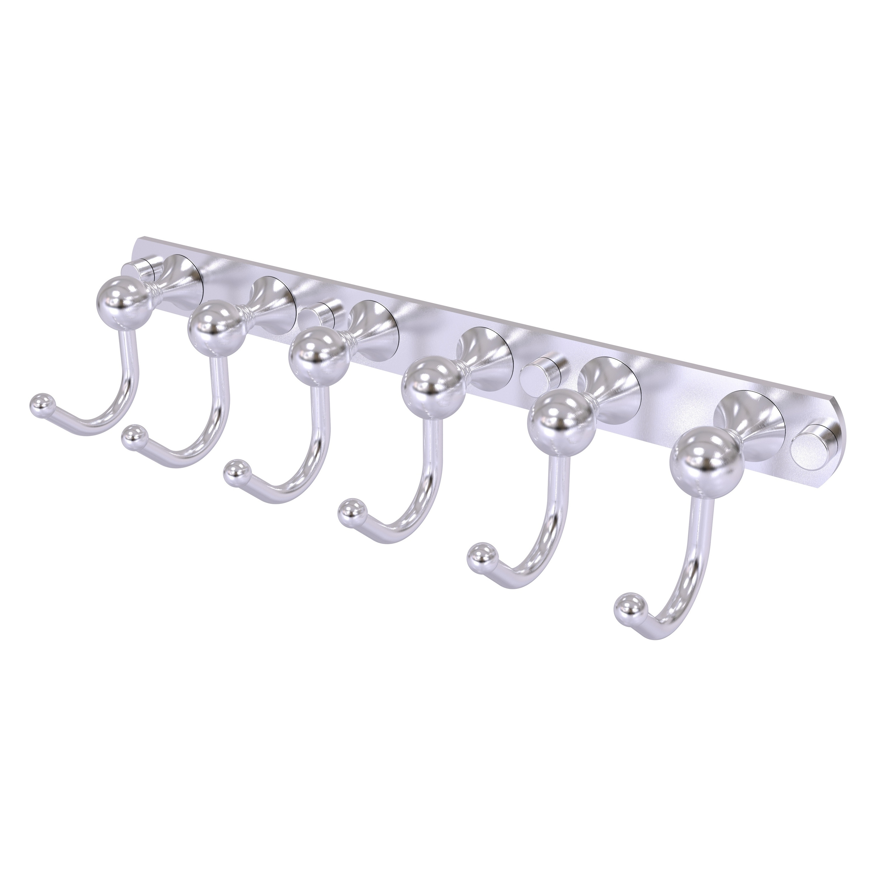 Allied Brass SL-20-6-SCH Shadwell Satin Chrome 6 -Hook Wall mount Towel Hook