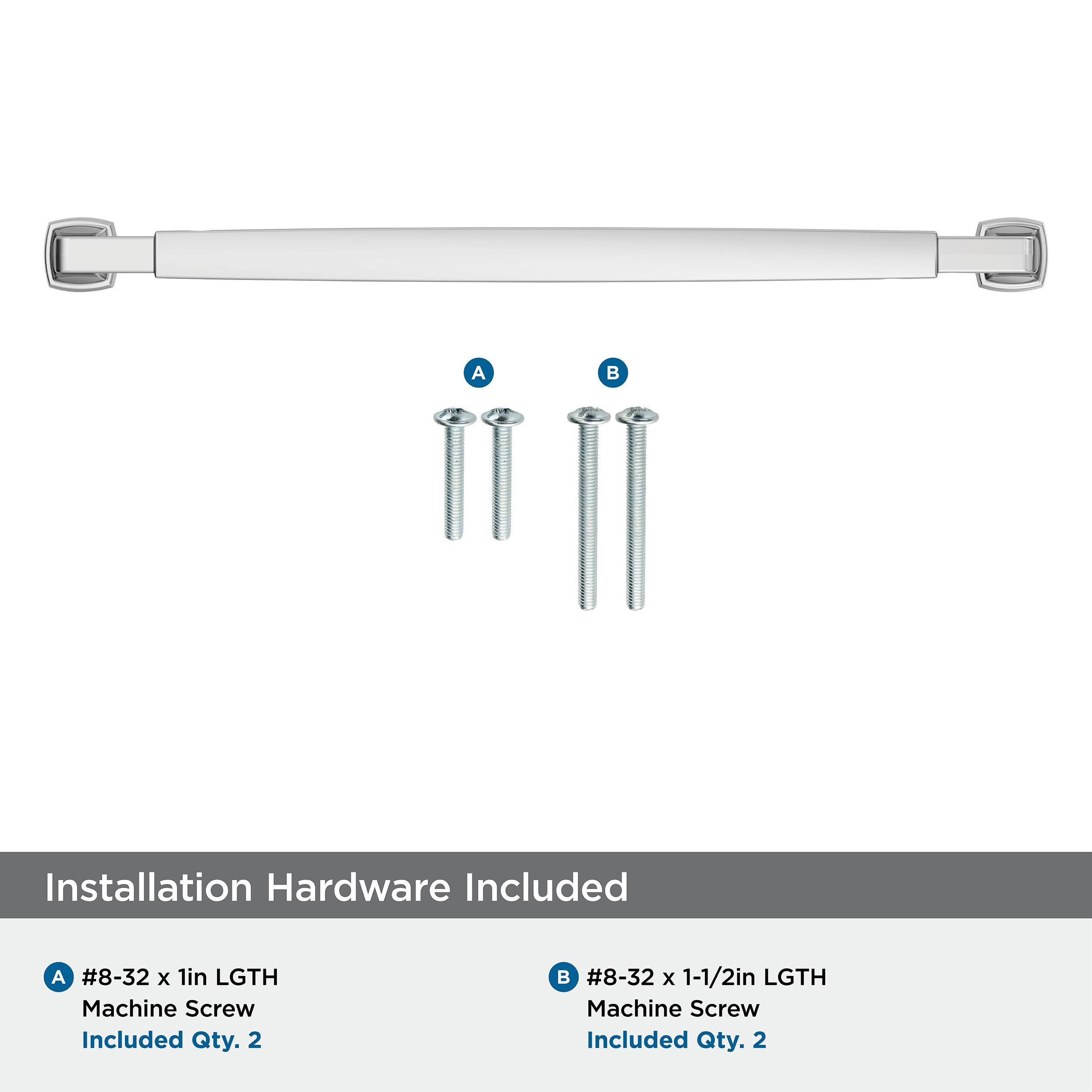 Polished Chrome 10-1/16 inch Modern Cabinet Pull