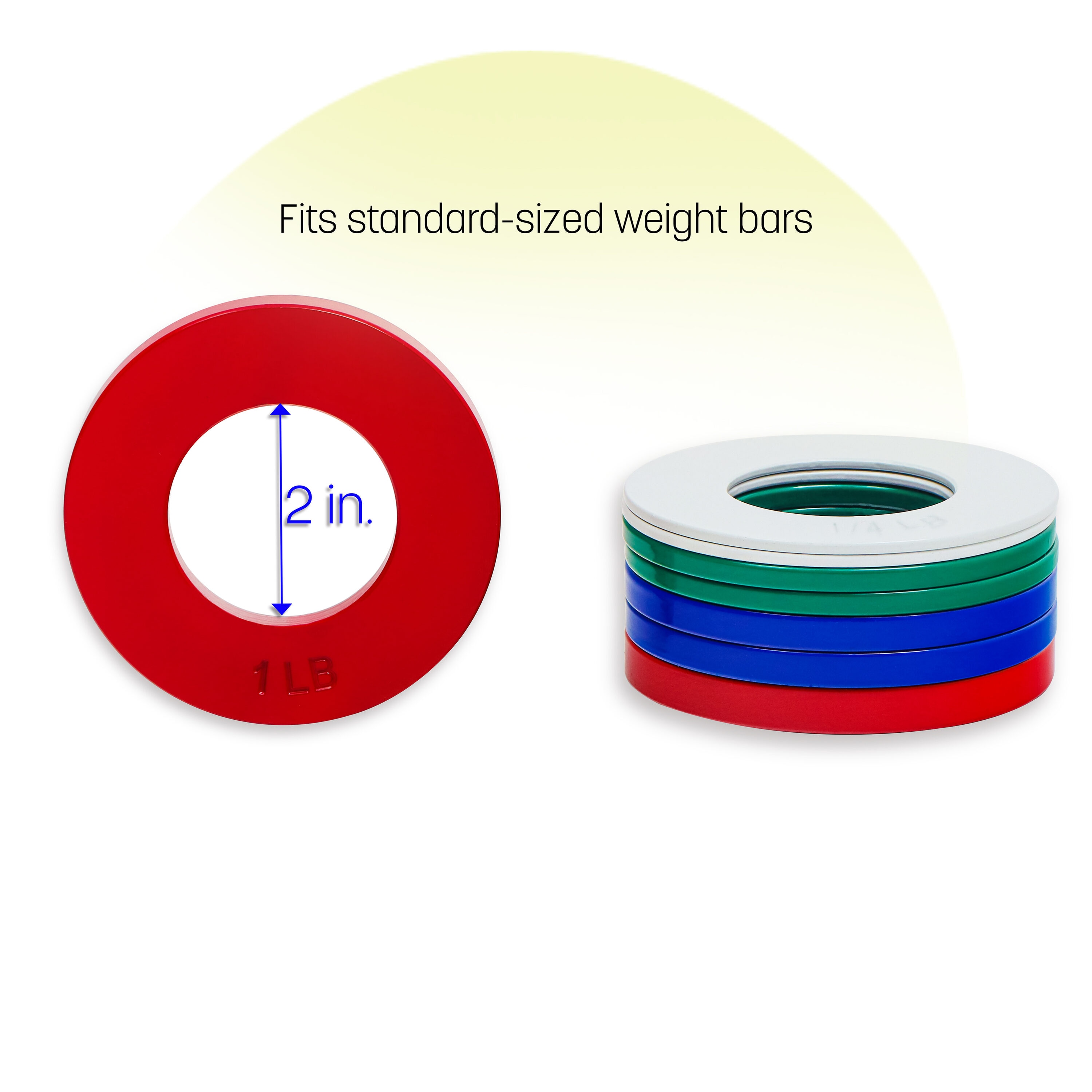 Trademark Innovations WGT-PLATES-8X Barbells-Weight-Bars-Plates - View #2
