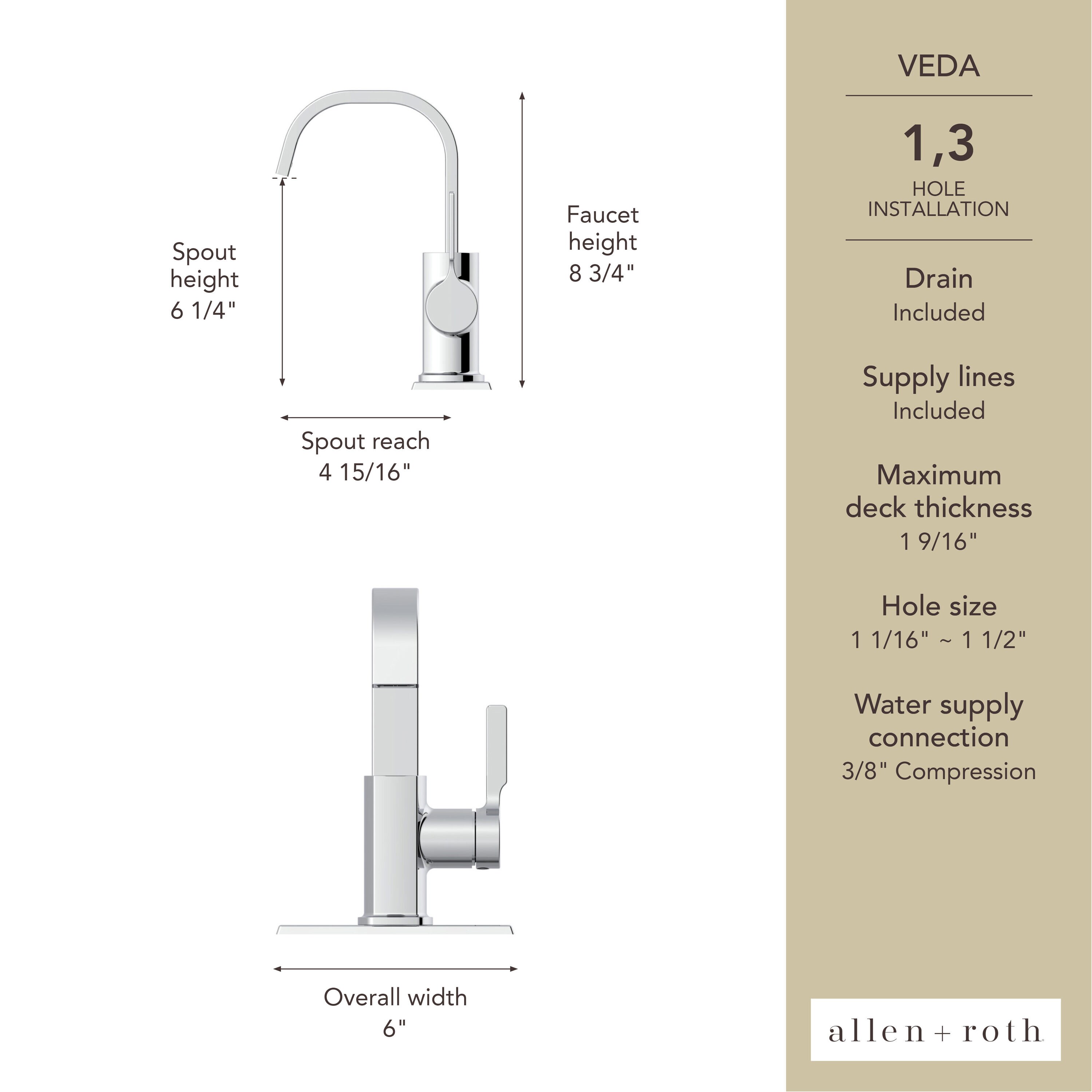 allen + roth FS6A0219CP Lavatory-Faucets - View #9