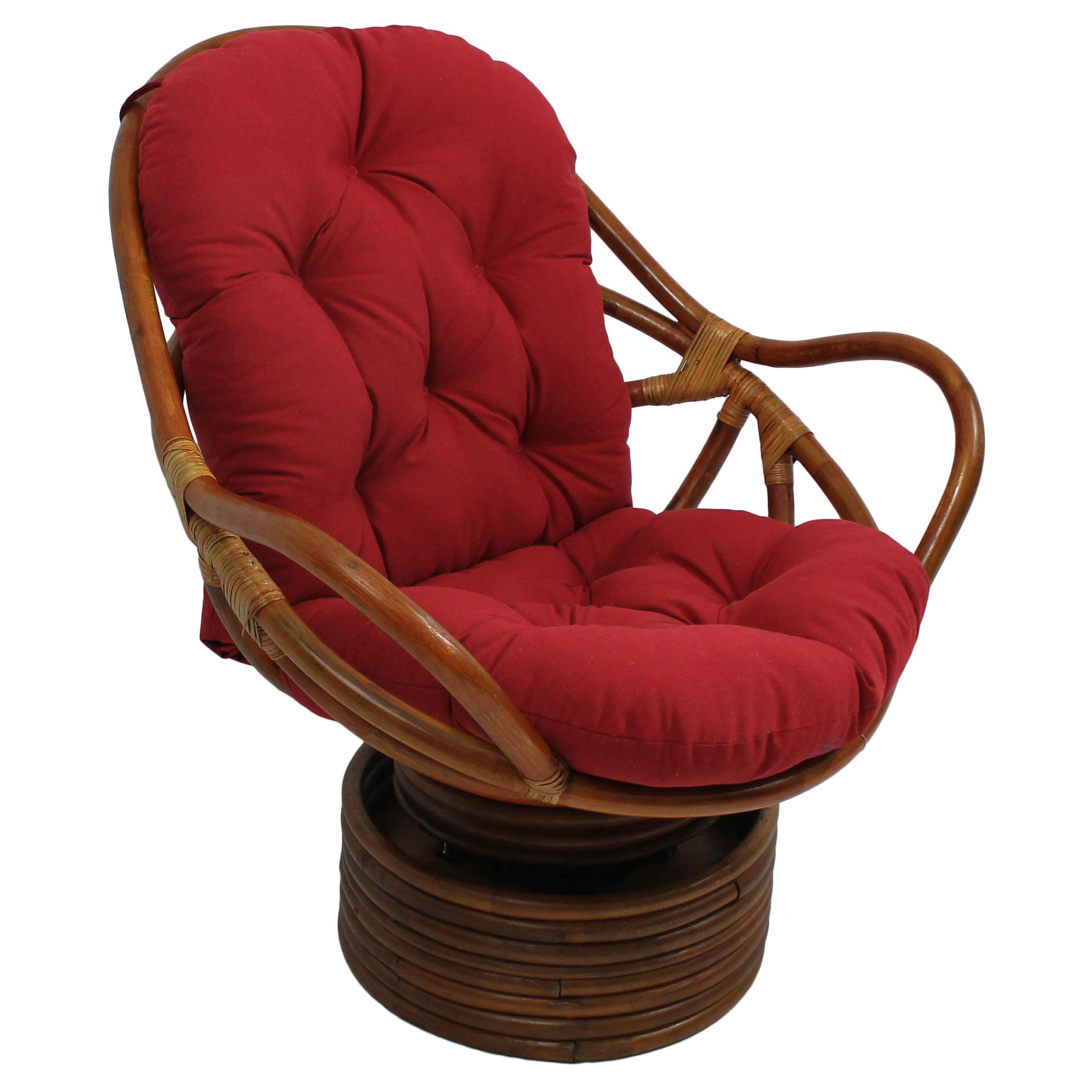 Blazing Needles 93310-TW-RR Ruby Red Solid Chair Cushion
