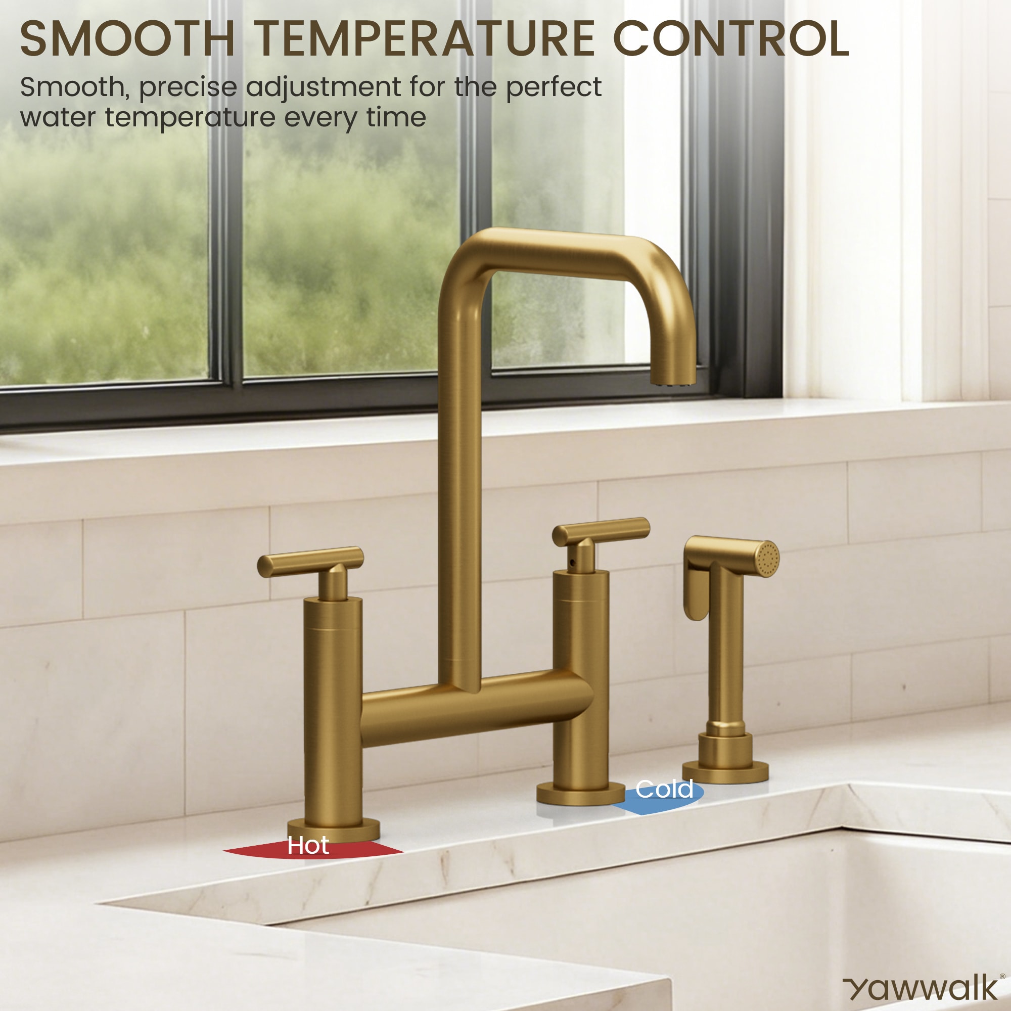 YAWWALK Y11W75-BG Kitchen-Faucets - View #5