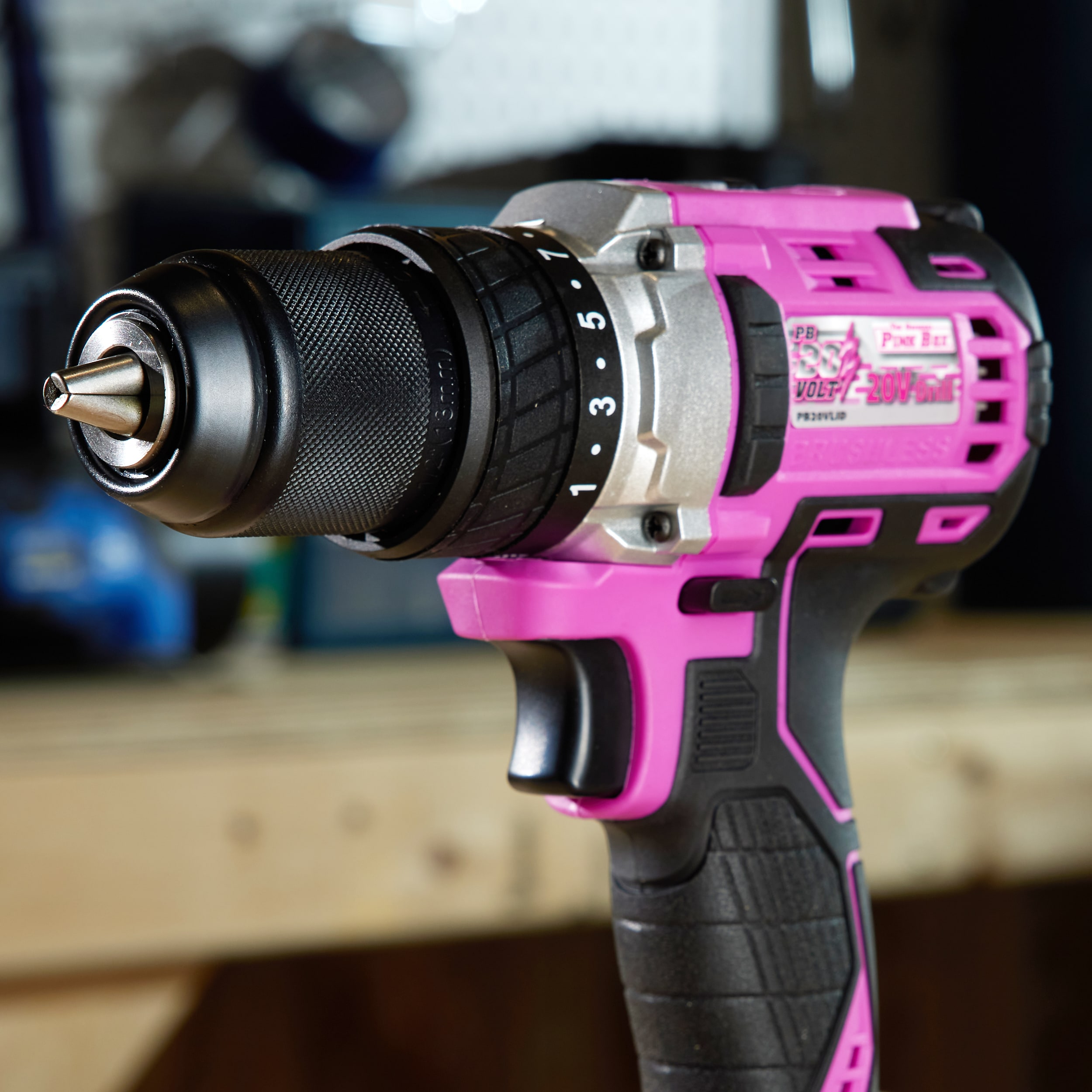 The Original Pink Box 1 2 in Keyless Brushless Cordless Drill at