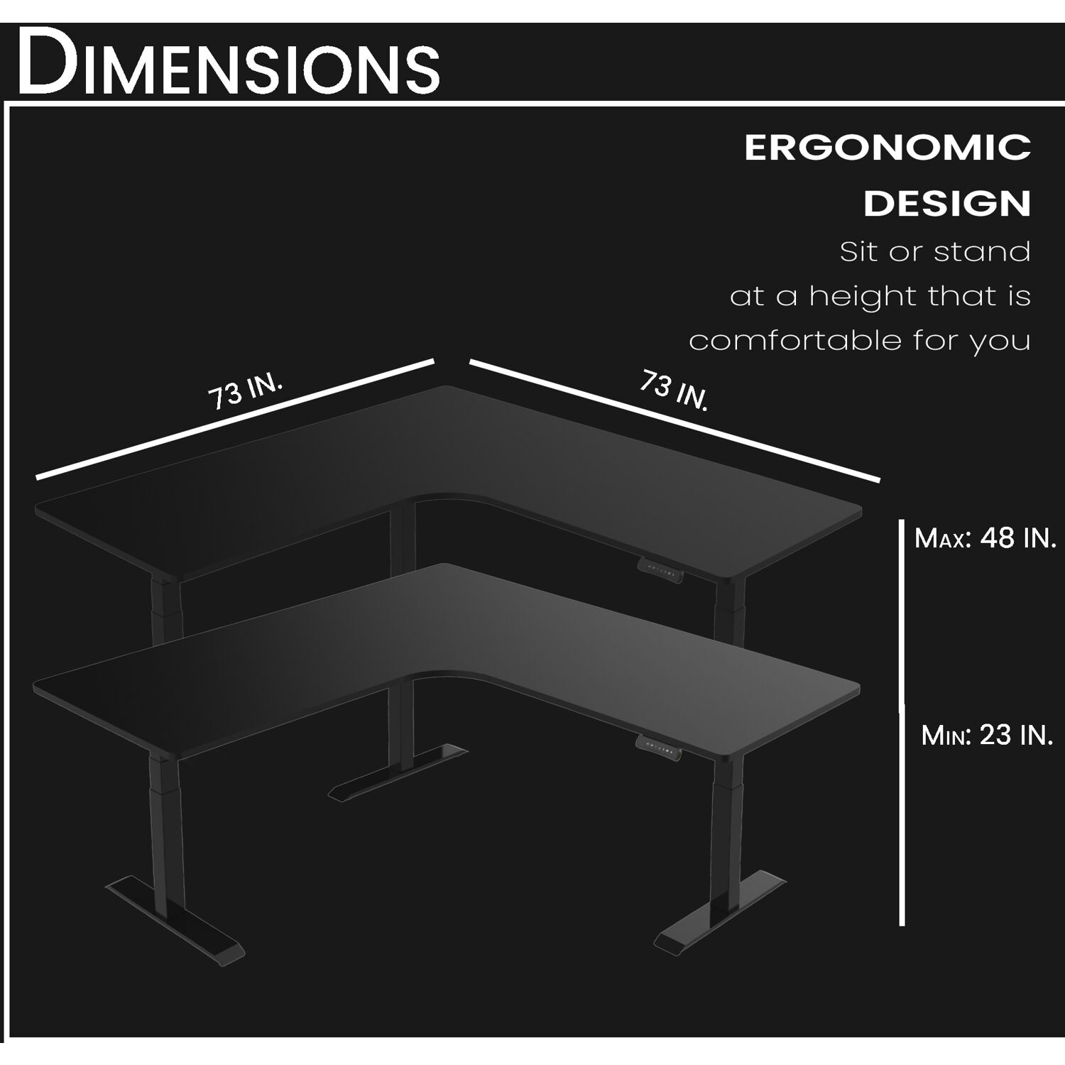 Hanover HSD0452-BLK desks - View #3