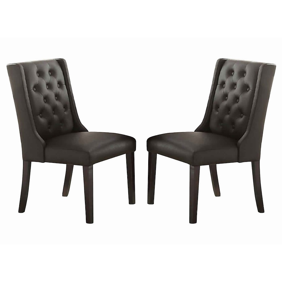 Benzara Traditional Faux Leather Upholstered Side Chair (Wood Frame) Benzara Traditional Faux Leather Upholstered Side Chair (Wood Frame)