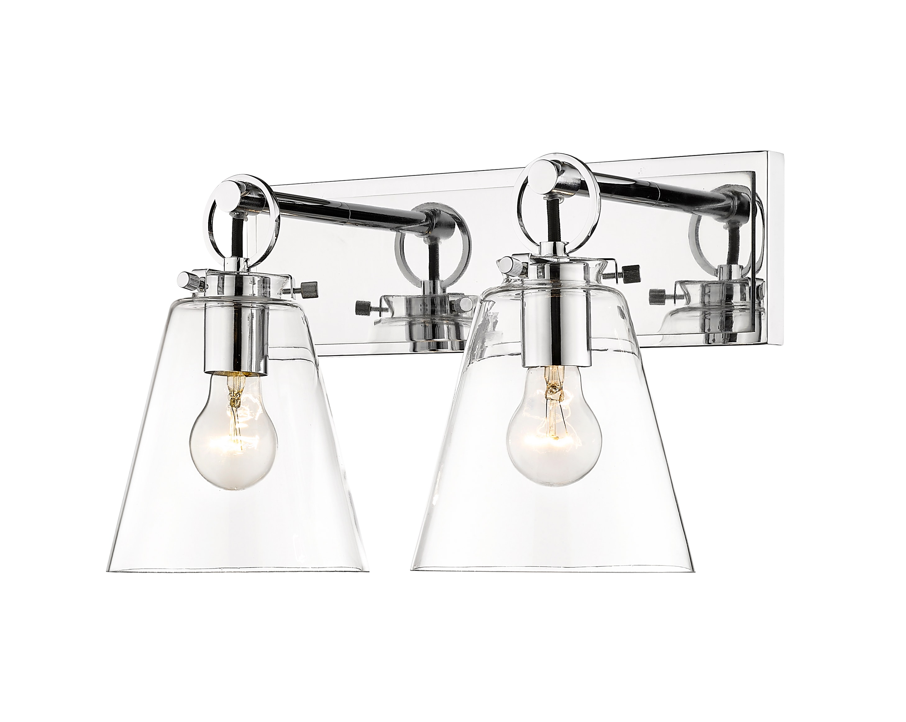 Z-Lite 483-2V-CH Harper 15.5-in 2 -Light Polished Chrome Modern/contemporary Vanity light