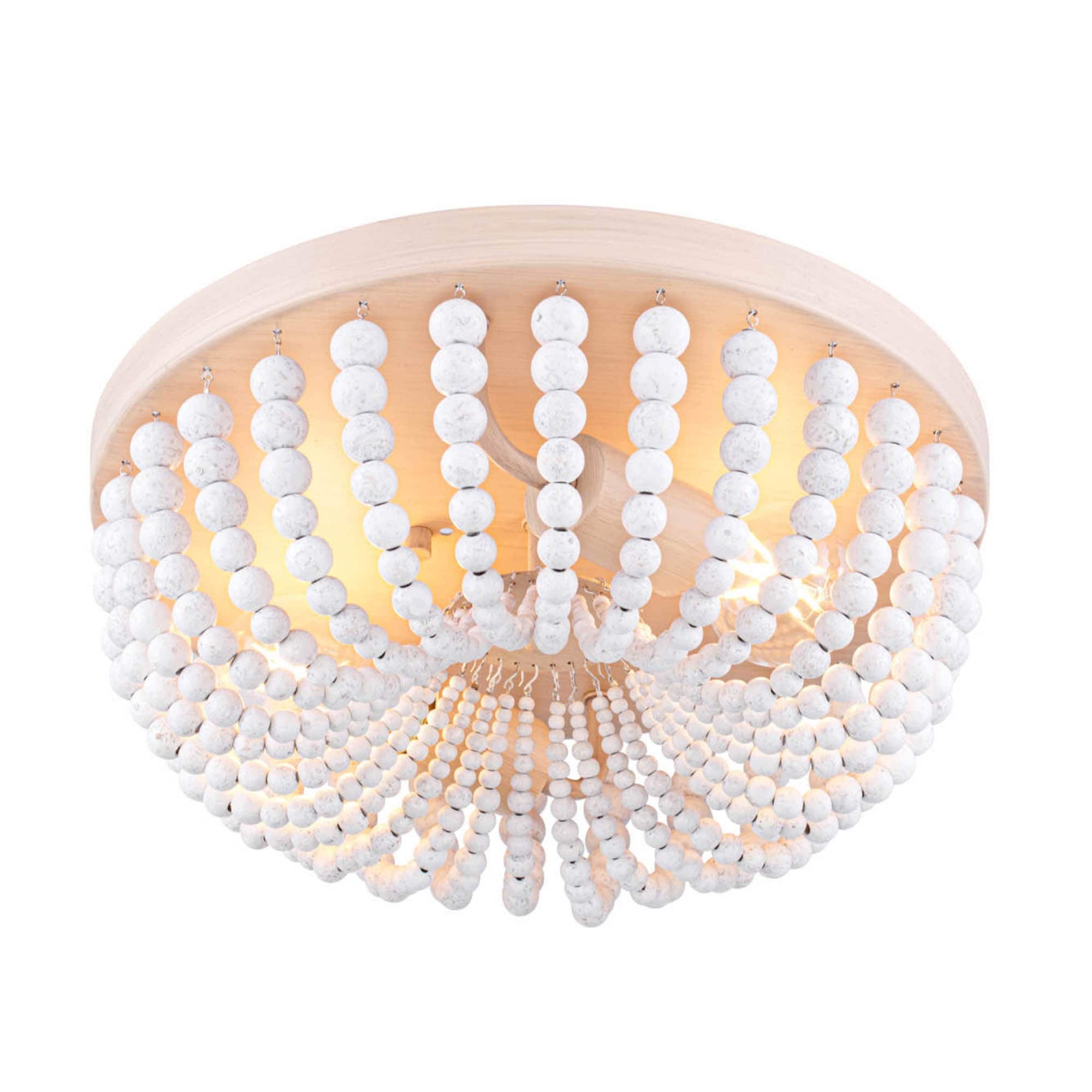 allen + roth Copperfield 2 -Light 13-in Distressed White