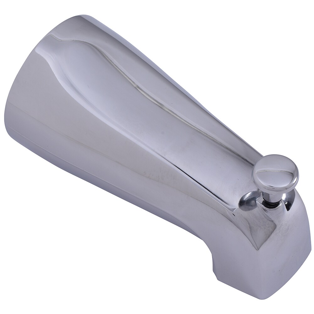 Chrome Wall-Mounted Universal Fit Bathtub Spout with Diverter