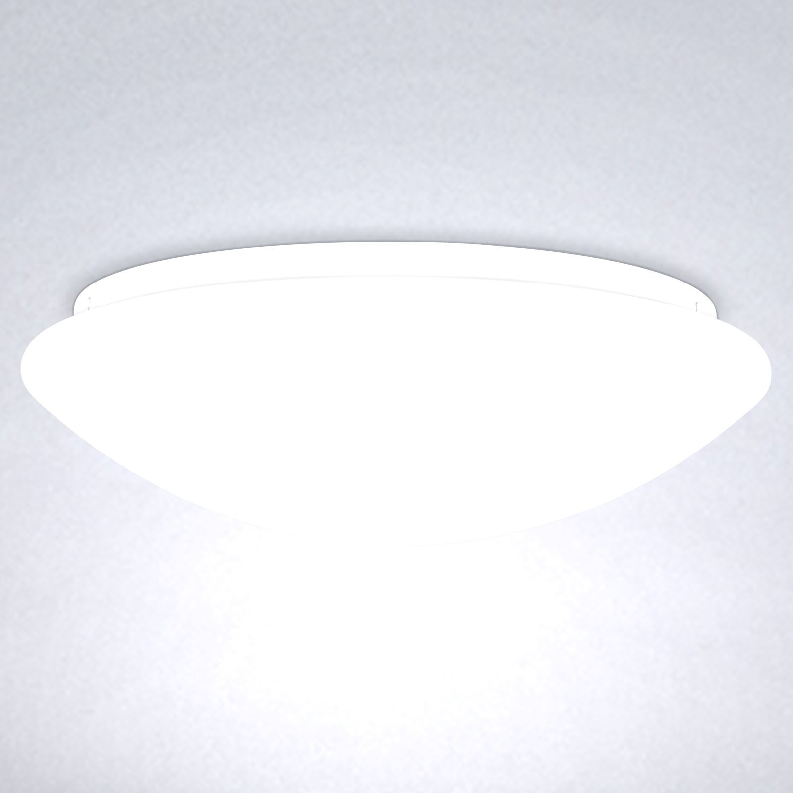 White 11-Inch Round LED Flush Mount Ceiling Light