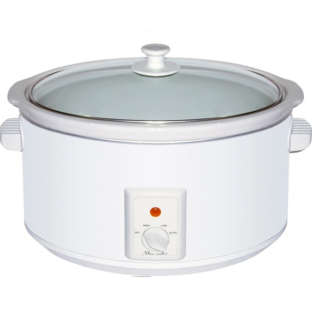 brentwood 8-Quart White Oval Slow Cooker Lowes.com