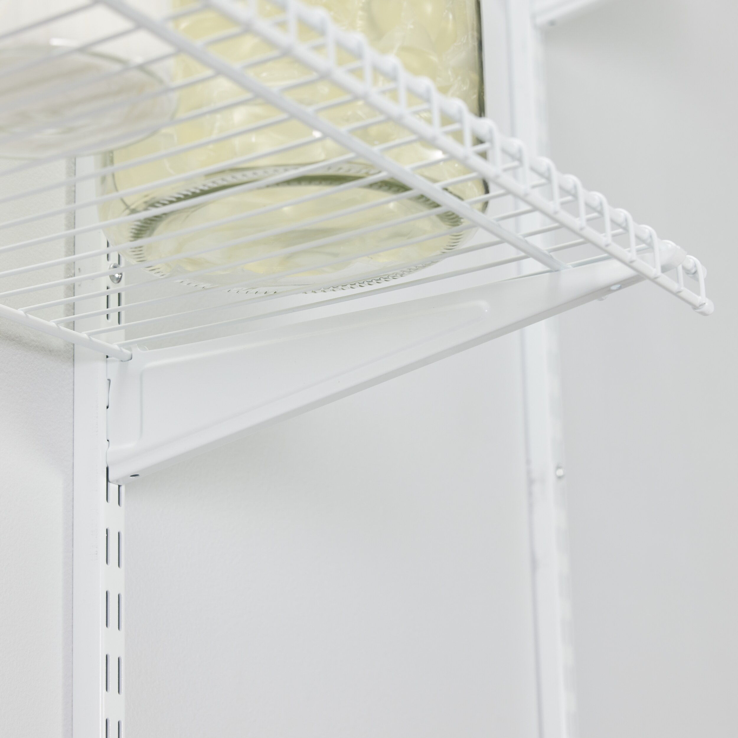 Project Source 4 Ft X 12 In White Universal Wire Shelf In The Wire   62545394 