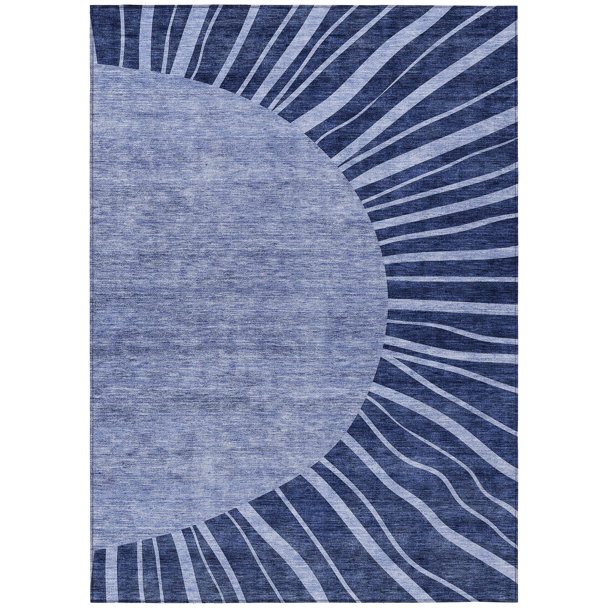 Addison Rugs ACN668NA5X8 Chantille ACN668NA 5 x 7 (ft) Polyester Navy Rectangular Indoor/Outdoor Geometric Machine washable Area rug