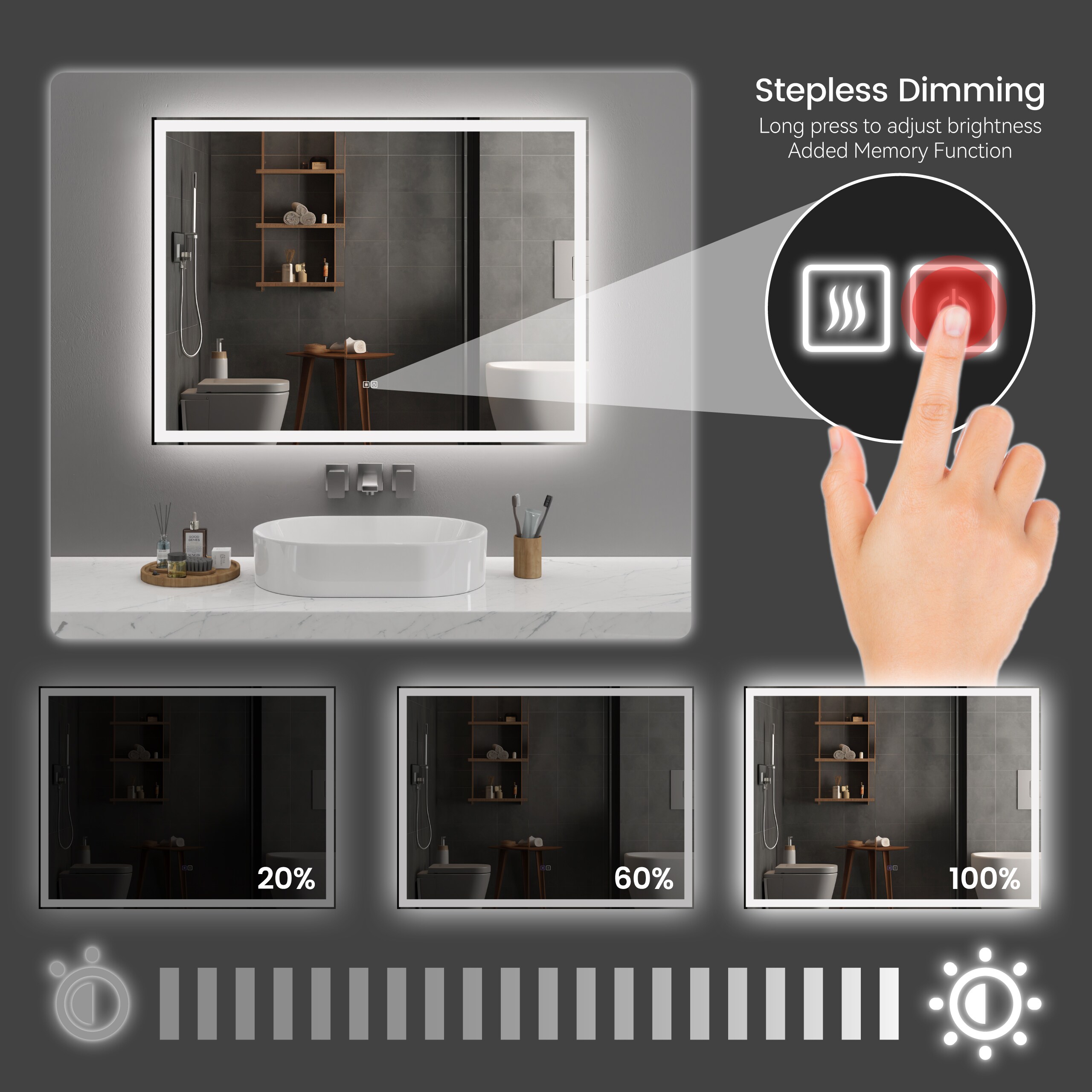 WELLFOR GIS3177P284026 Framed-Bath-Mirrors - View #5