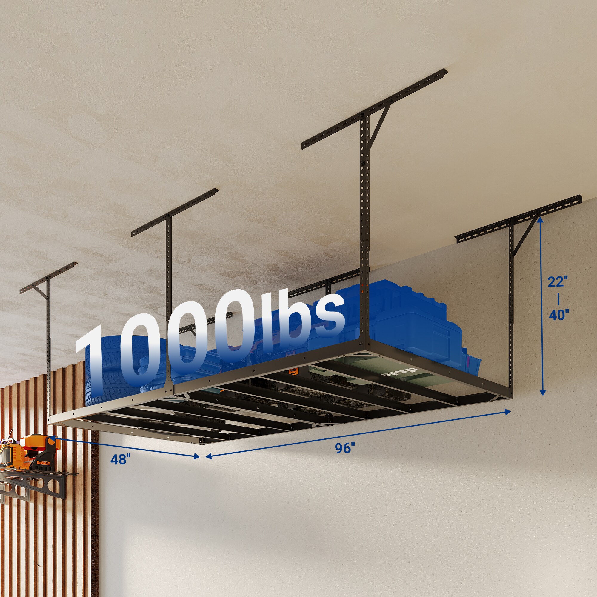 Fleximounts GR48FBMAX-E Overhead-Garage-Storage - View #4