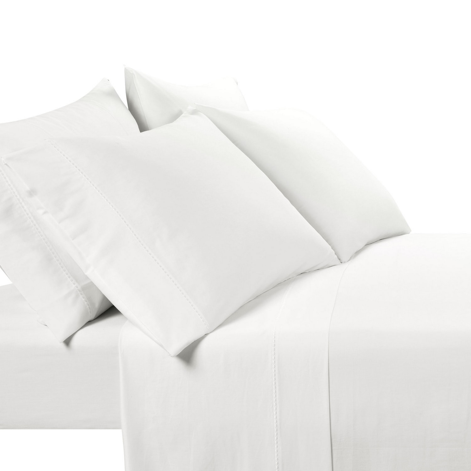White King Cotton Embroidered 6-Piece Sheet Set