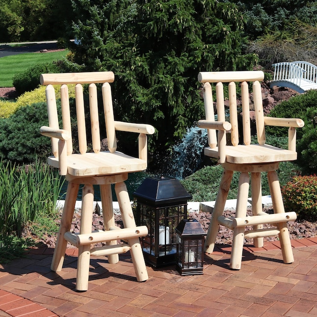 Swivel Bar Stool In The Stools, Cabin Style Outdoor Furniture