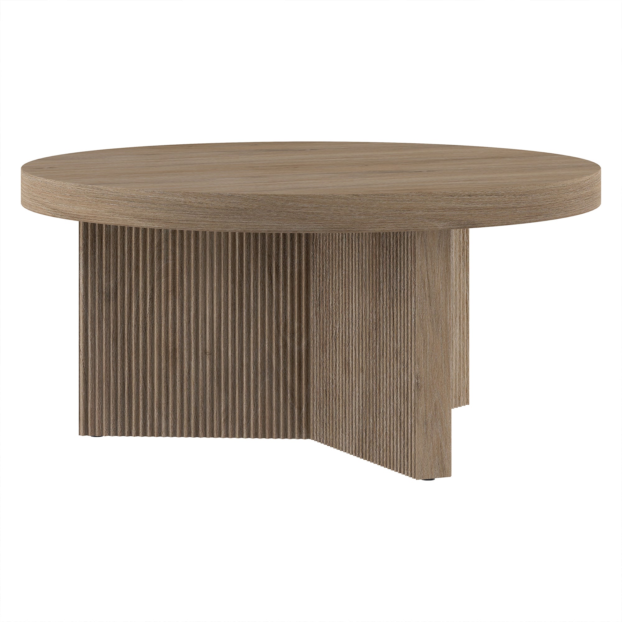 Hailey Home CT2095 Holm Antiqued Gray Oak MDF Scandinavian Coffee Table