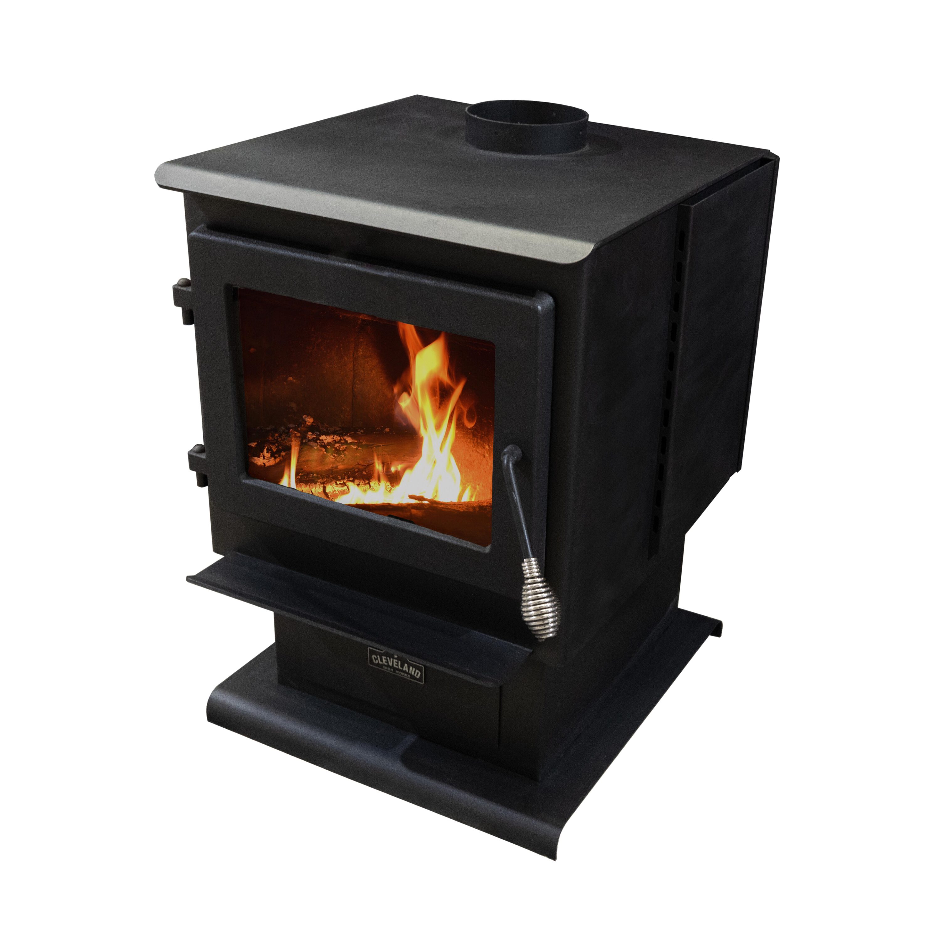Cleveland Iron Works F500105 2000-sq ft Heating Area Fire logs Wood stove (EPA Approved)