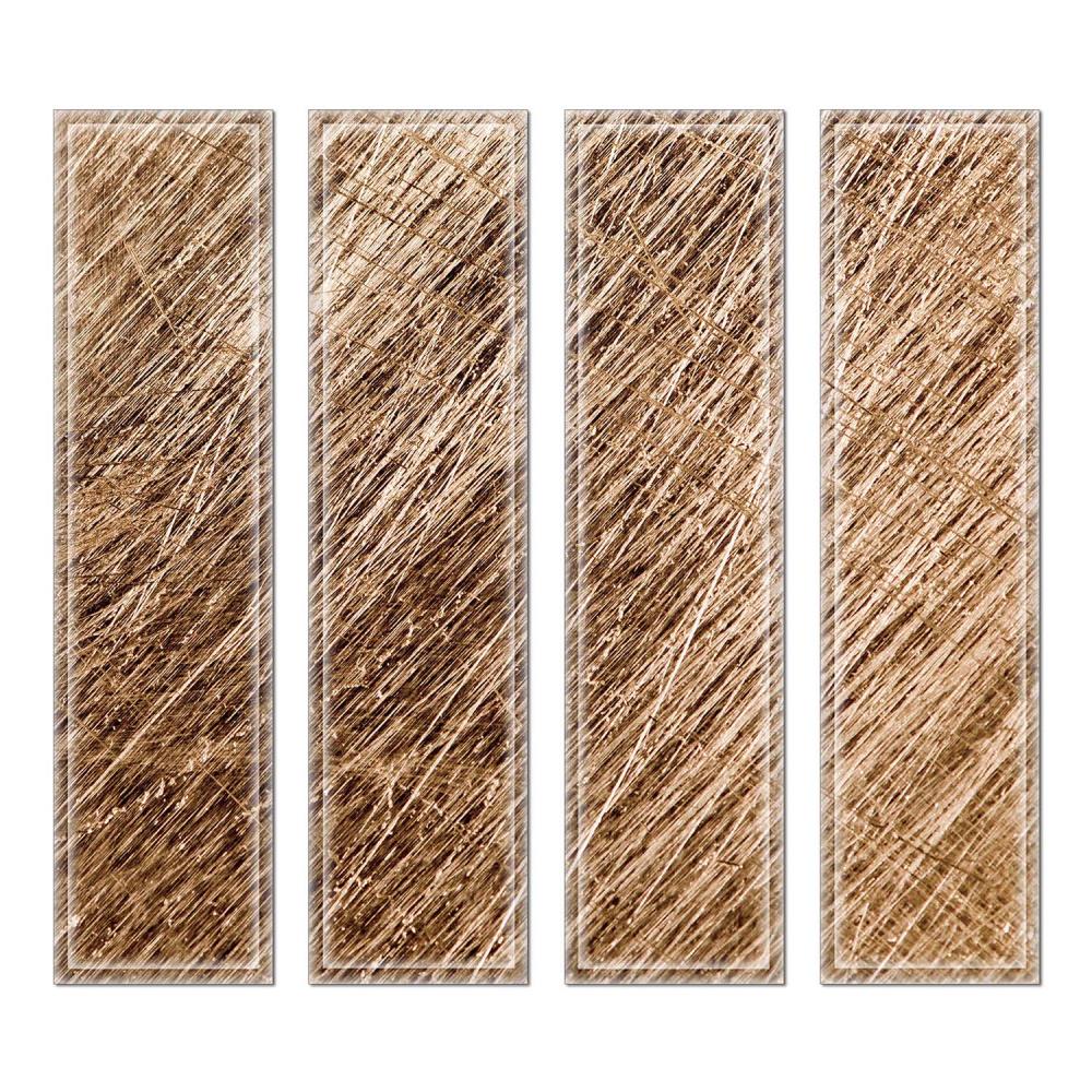 Instant Mosaic 5660102 Upscale Designs 32-Pack Multicolor 3-in x 12-in Glossy Glass Random Wall Tile