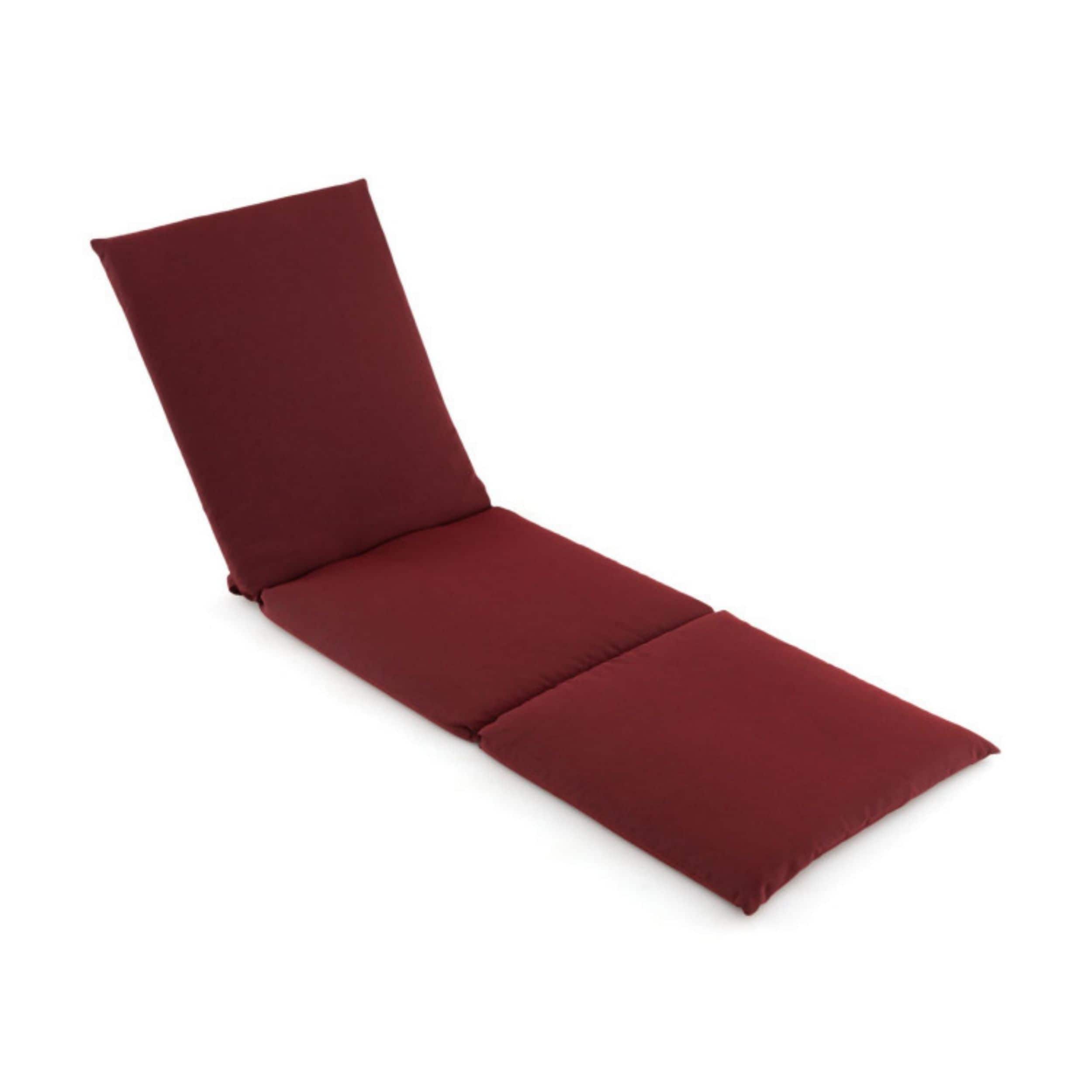 LIVIZA TDZ11525RE-1 72-in x 23-in Red Patio chair cushion