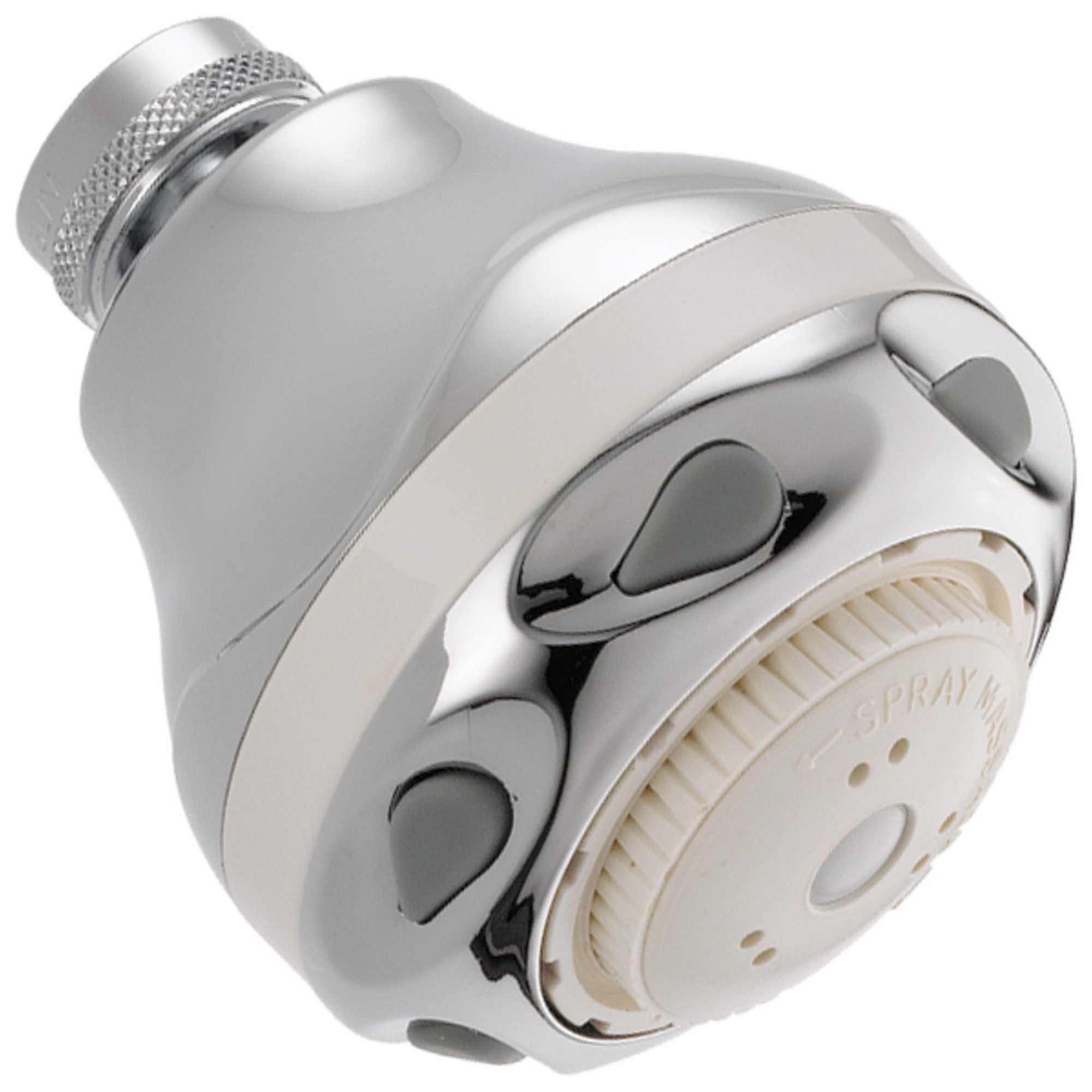 Delta 52692-15-BG Universal Showering Components 3.0 -Spray Chrome 2.6600-in Round Fixed High Pressure Shower Head 1.5 GPM