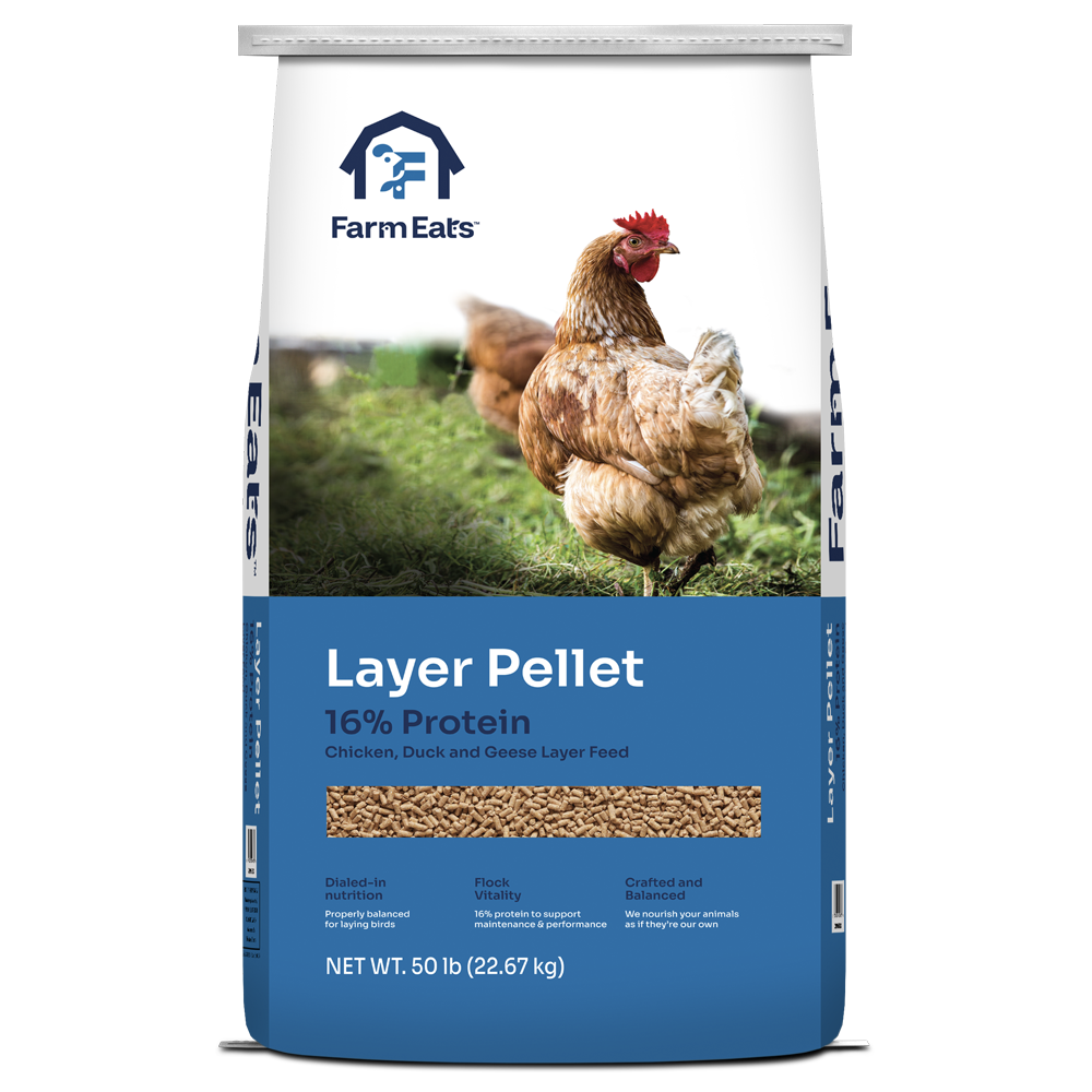 Farm Eats 16% Layer Pellet Feed 50-lb Bag