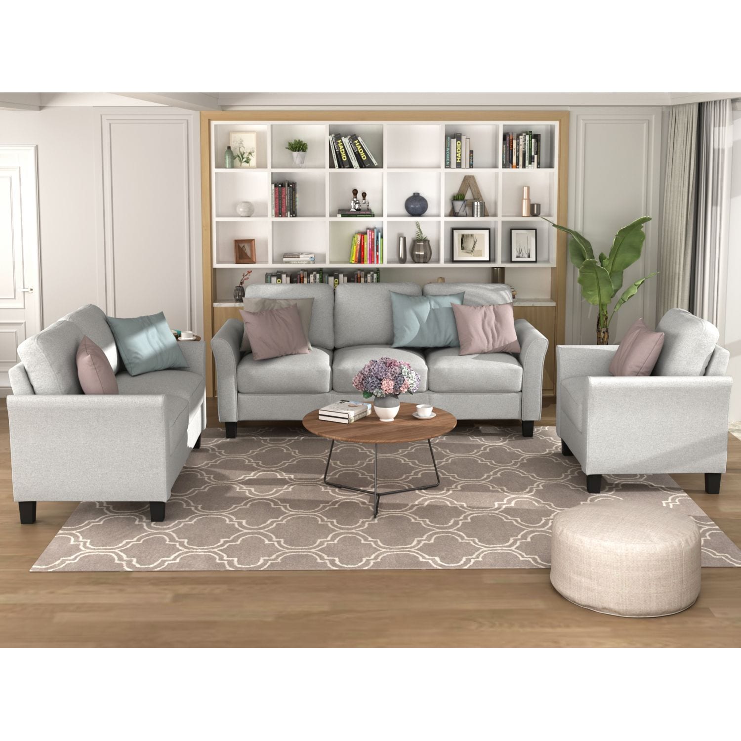 JASMODER LP000012NAA Modern Gray Sofa