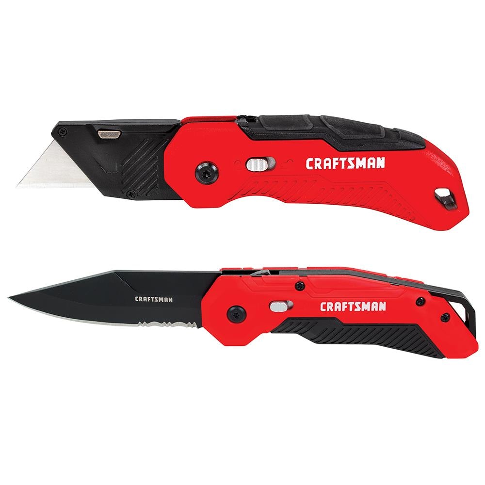 CRAFTSMAN 3/4-in 1-Blade Folding Utility Knife with On Tool Blade