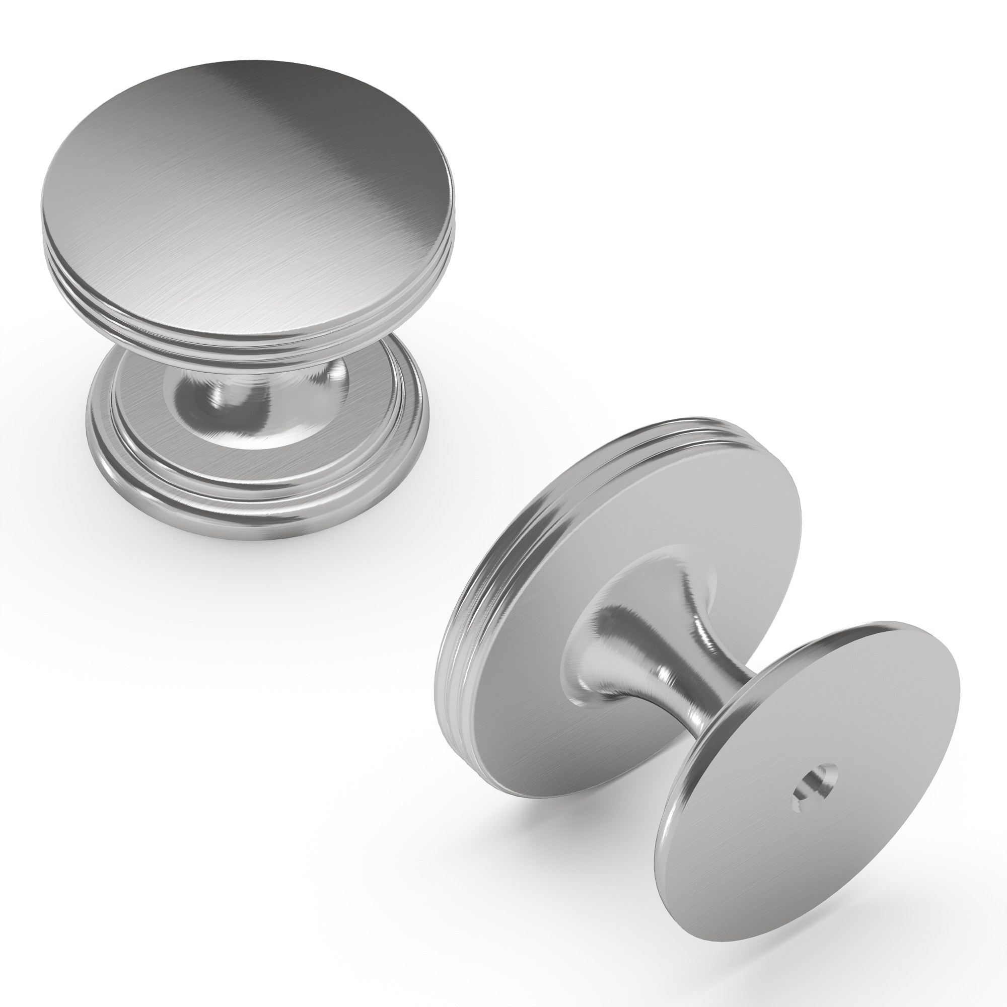 Hickory Hardware P2142-SN American Diner 1-3/8-in Satin Nickel Round Transitional Cabinet Knob