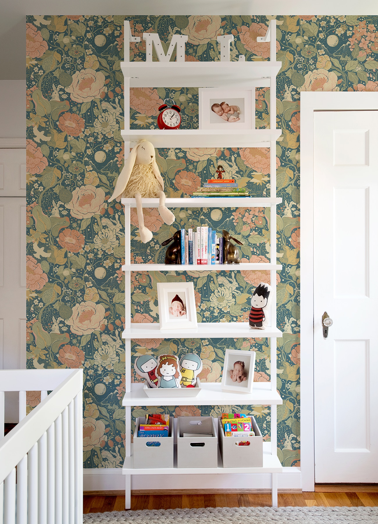 Annika Ocean Blue Floral & Fauna Non-Pasted Wallpaper