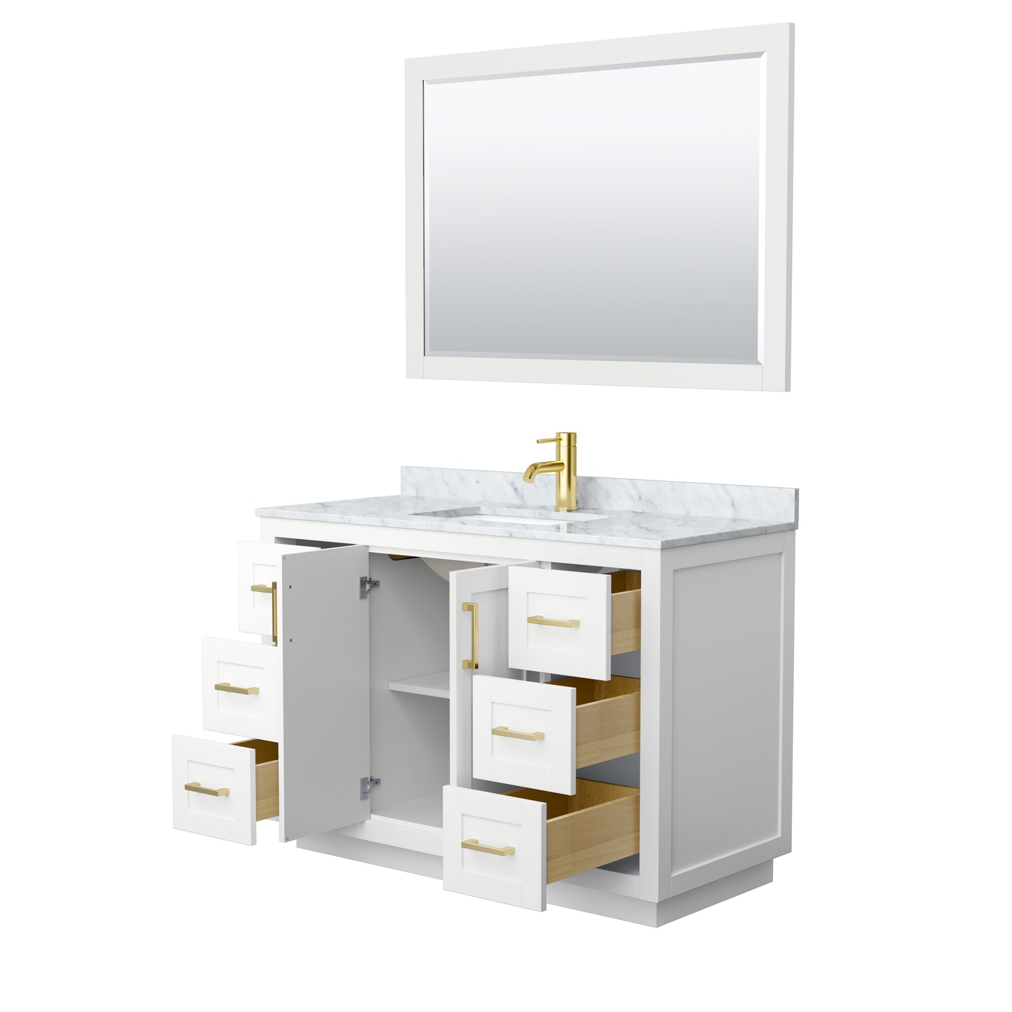 Wyndham Collection WCF292948SWGCMUNSM46 Bath-Vanity-Combo - View #3