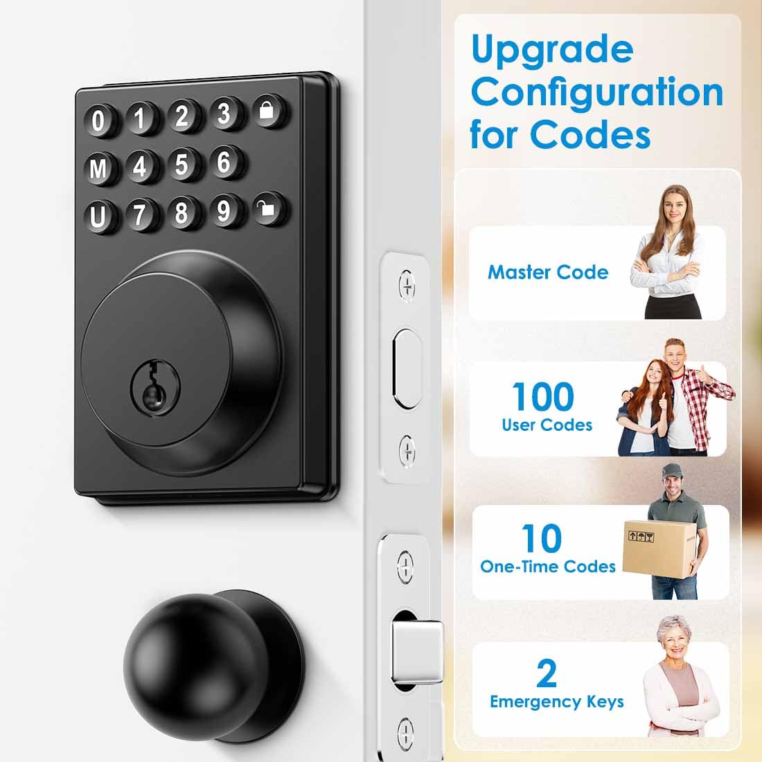 AOIZGMY LAZ0804Z290 Electronic-Door-Locks - View #2