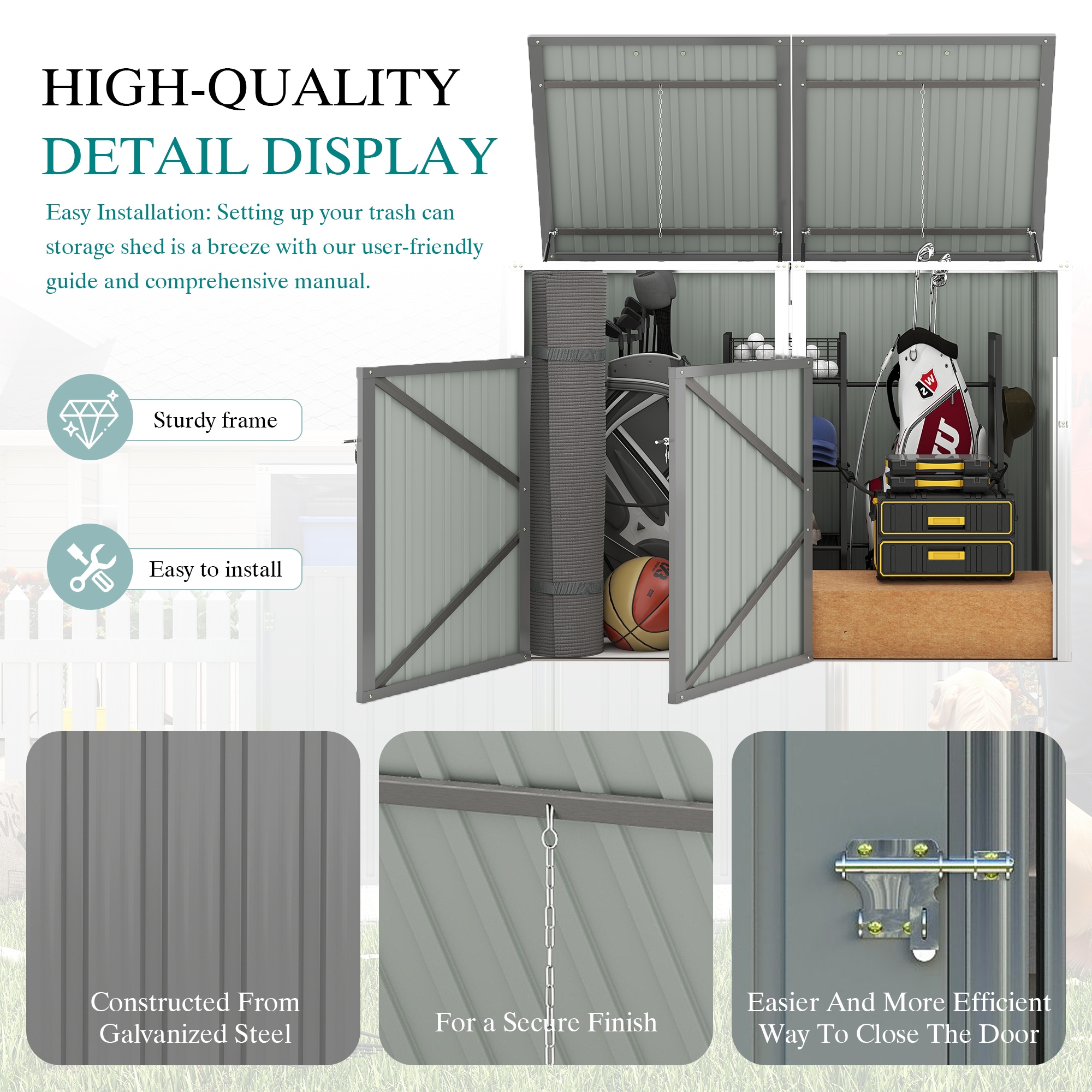 Tinyhomie LW-WEM-818 Metal-Storage-Buildings-Sheds - View #3