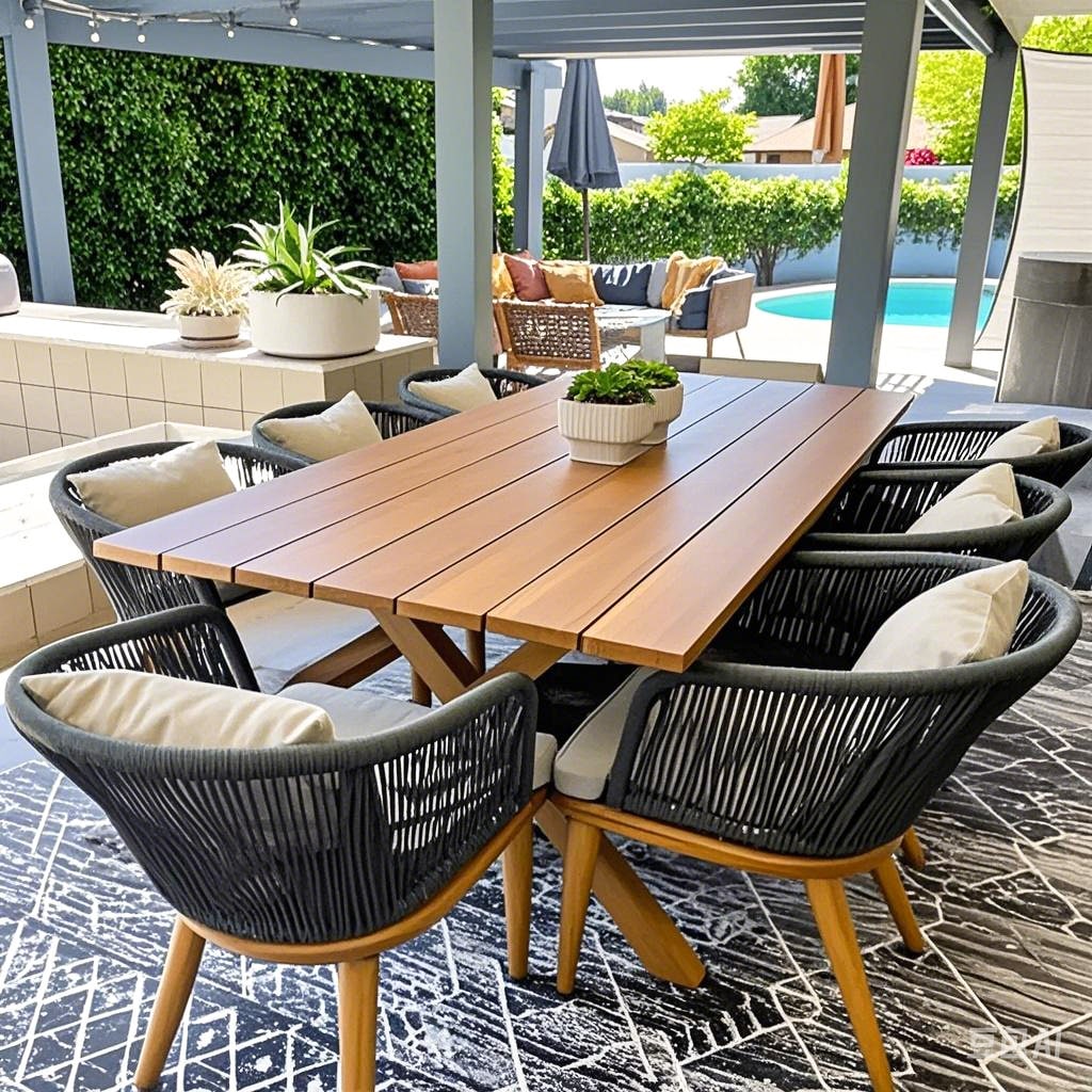 PURPLE LEAF LS06-DSYM09-AW-205 Patio-Dining-Sets - View #15