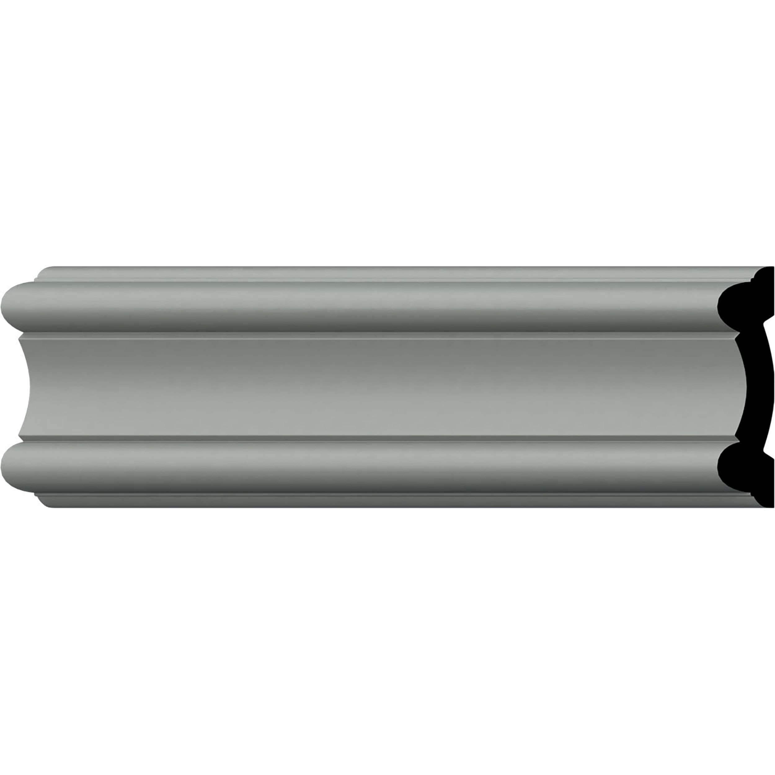Ekena Millwork PML03X00ER Emeryville 3-1/8-in x 7-ft 10-1/2-in Primed Polyurethane 169383 Chair rail Moulding